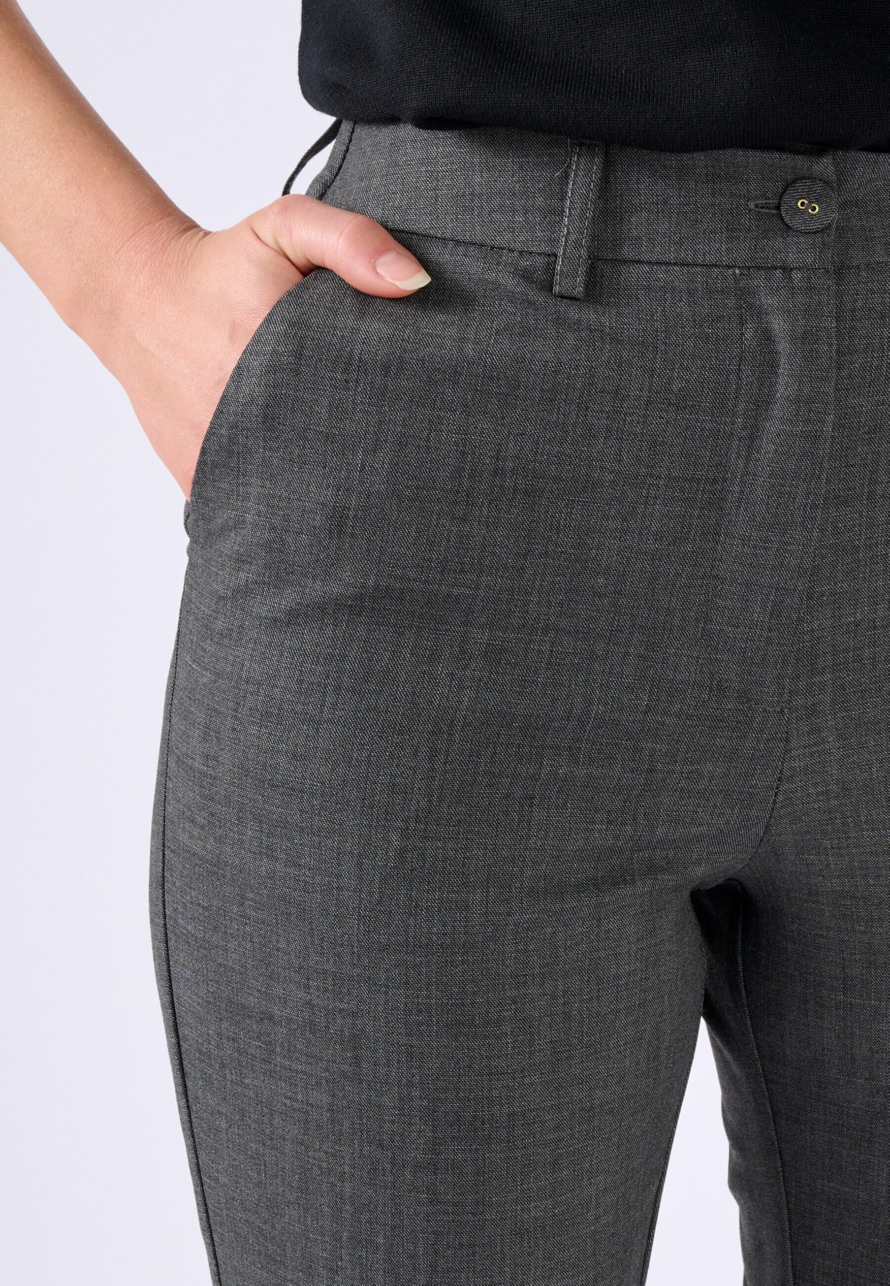 Damart Prêt-à-porter Pantaloni Sigaretta misto lana donna grigi