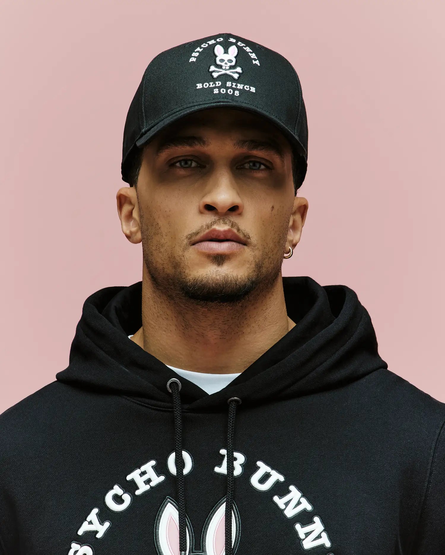 Psycho Bunny Accessories MENS ARCHIVE BASEBALL CAP - MO1500002 cappellino nero cotone