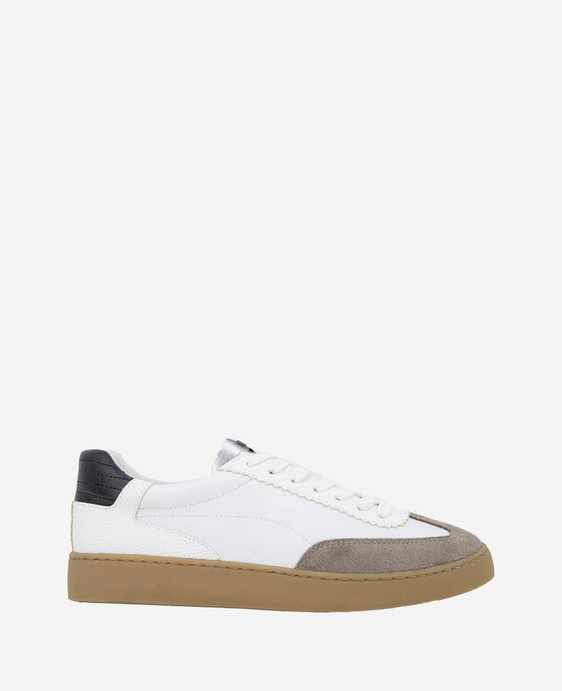 Kenneth Cole Reaction Shoes Sam Leather Sneaker sneaker grigio bianco 5-11 in pelle