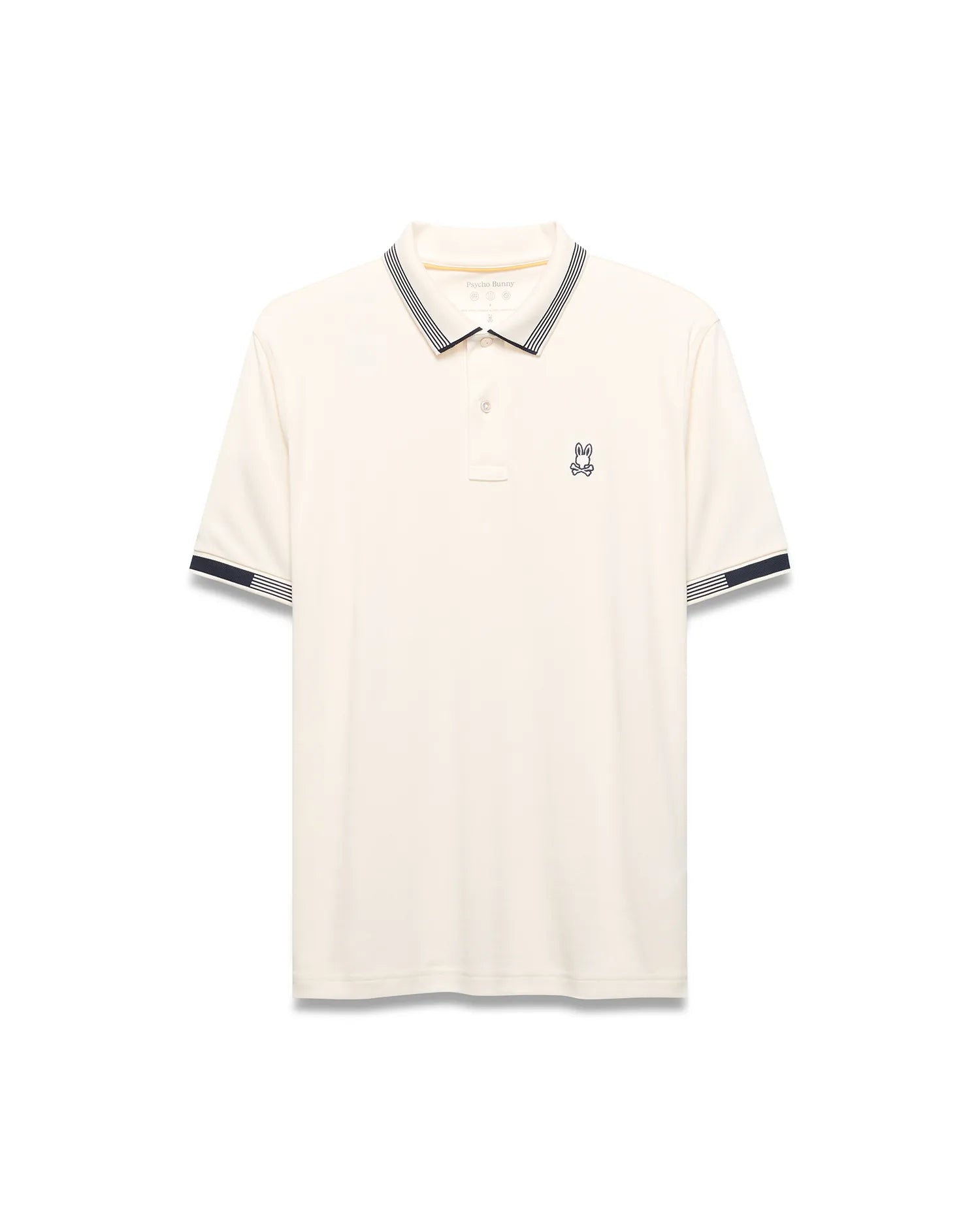 Psycho Bunny Men's Polos Timmy Performance polo bianca regular