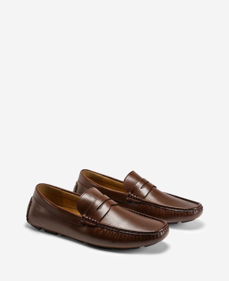 Kenneth Cole Reaction Shoes REACTION Sergio Penny Driving Loafer mocassini marroni