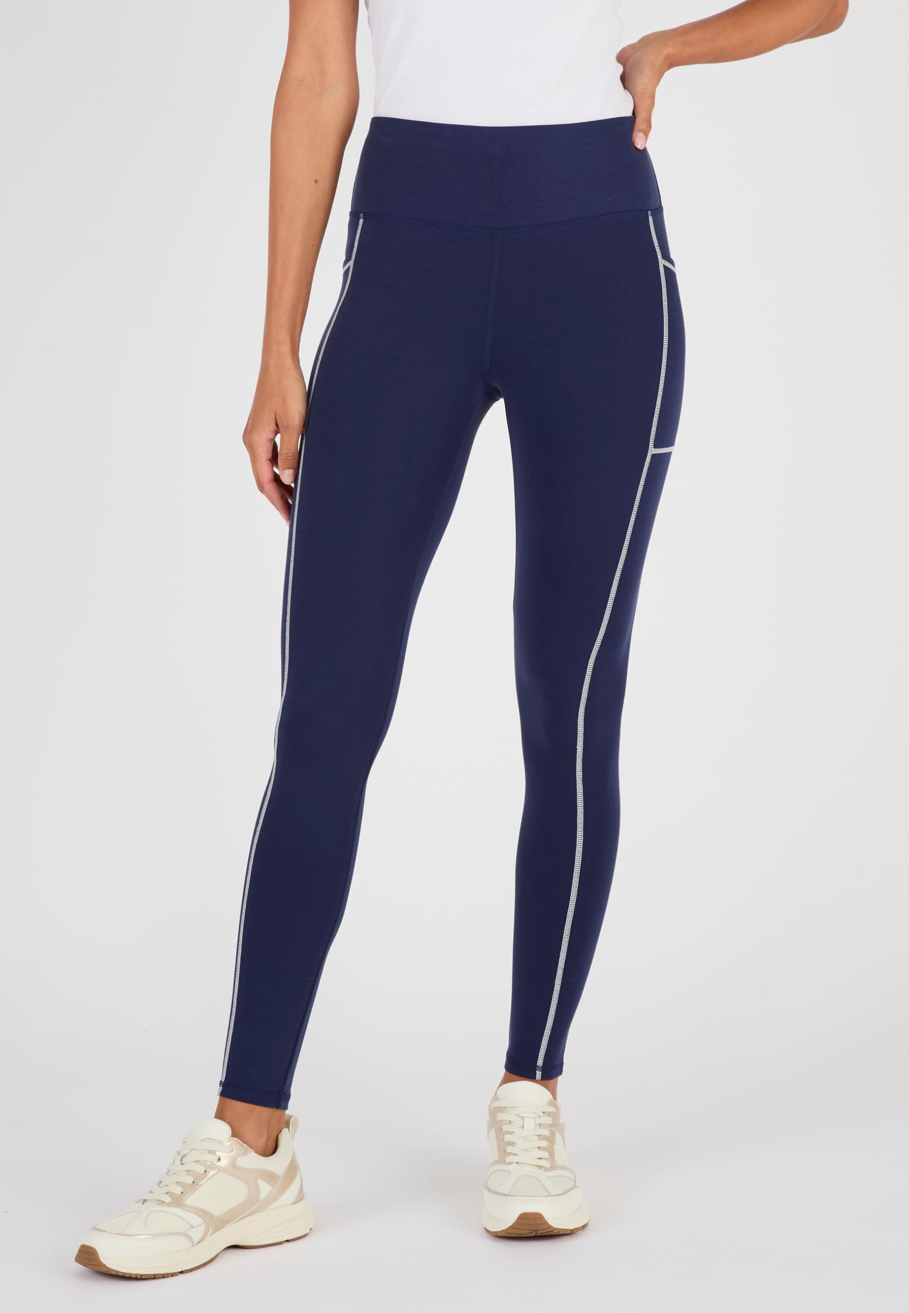 Damart Prêt-à-porter leggings modellanti con tasche