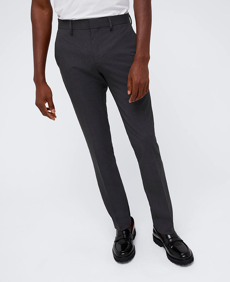 Kenneth Cole Reaction Clothing Skinny-Fit Stretch Performance Dress Pant pantaloni grigi