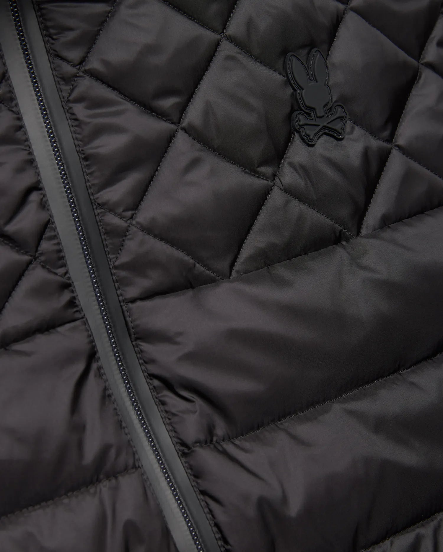 Psycho Bunny Jackets Emerik Quilted Puffer Vest gilet nero in nylon