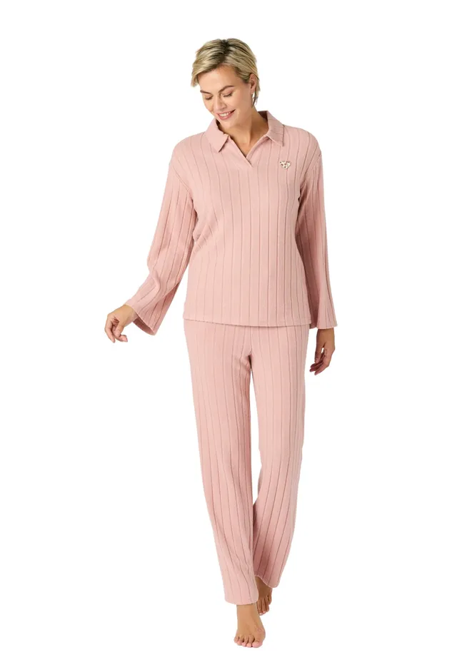 Damart Homewear Pigiama Thermolactyl in maglia a costine donna