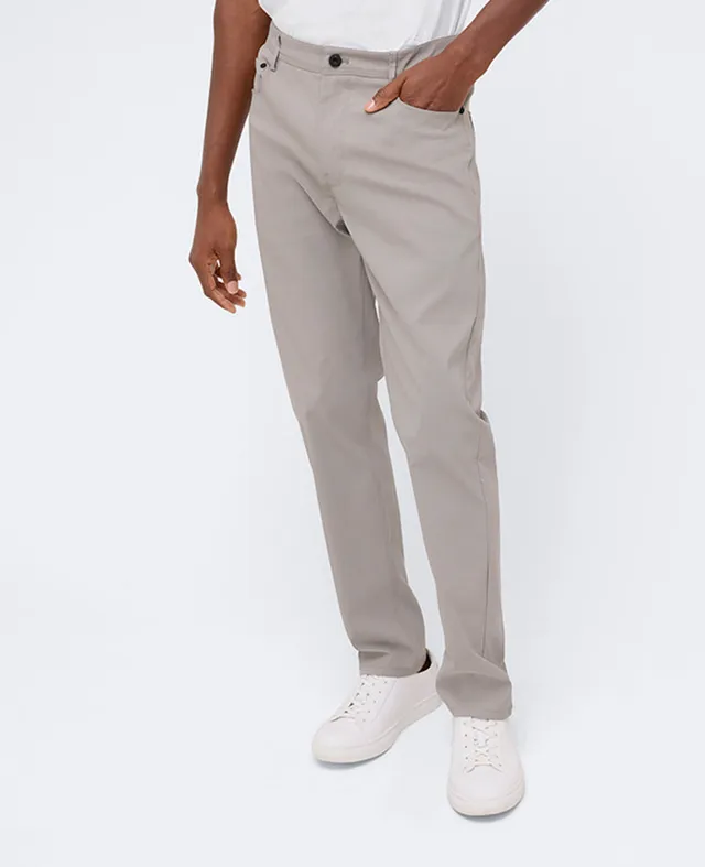 Kenneth Cole Reaction Clothing Original Slim 5-Pocket Pant pantaloni grigi