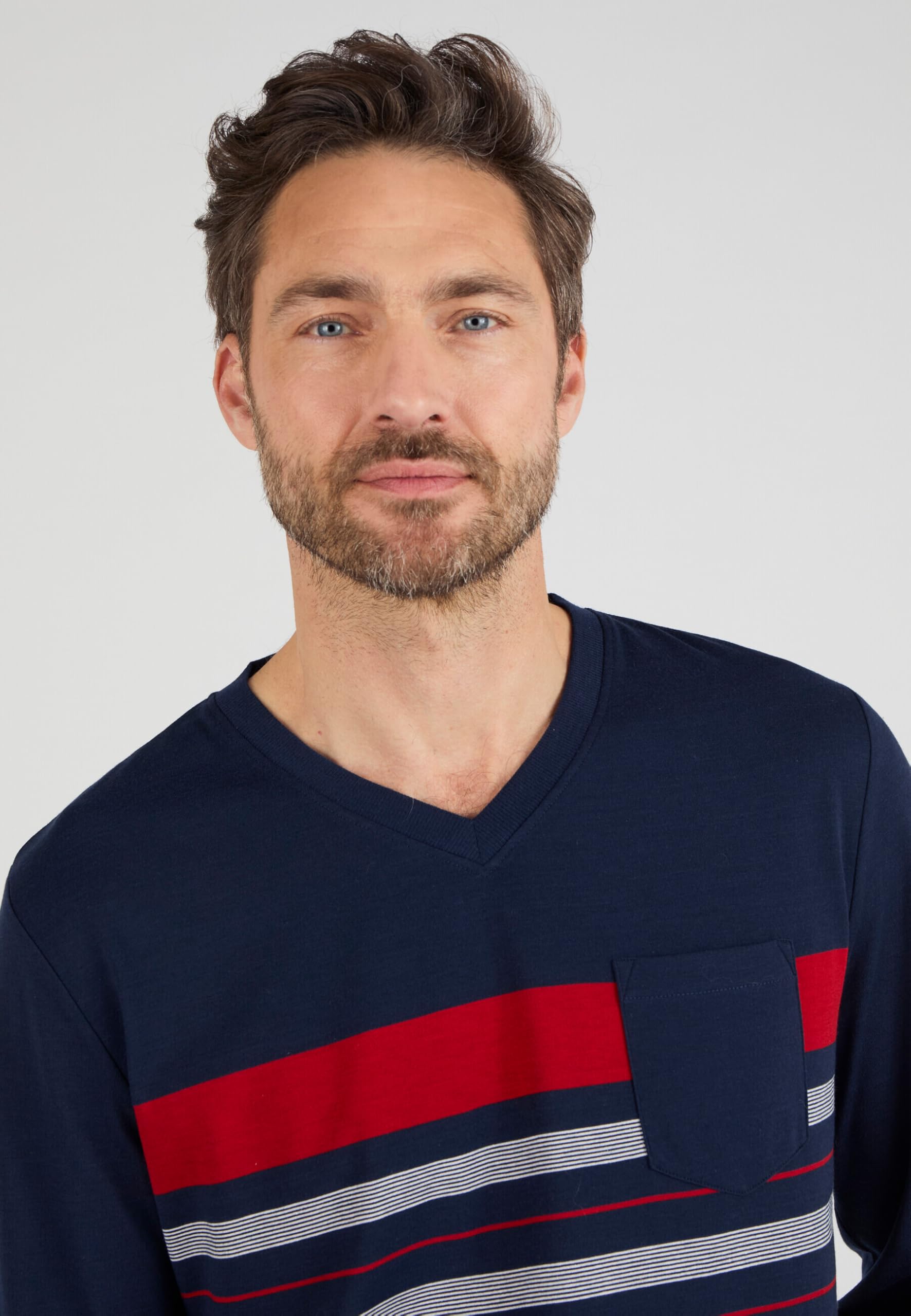 Damart Homewear pigiama Thermolactyl in maglia jersey uomo blu S