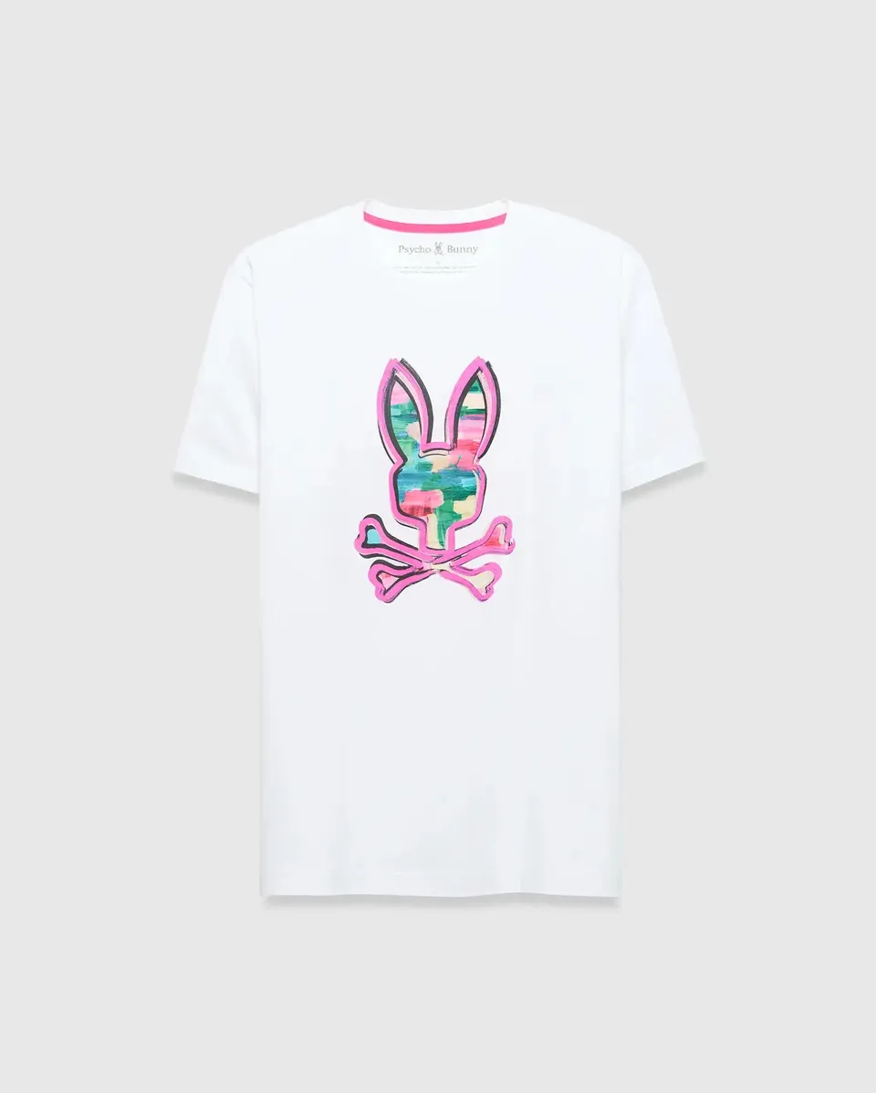 Psycho Bunny Men's Tees Nate Graphic Tee t-shirt bianca