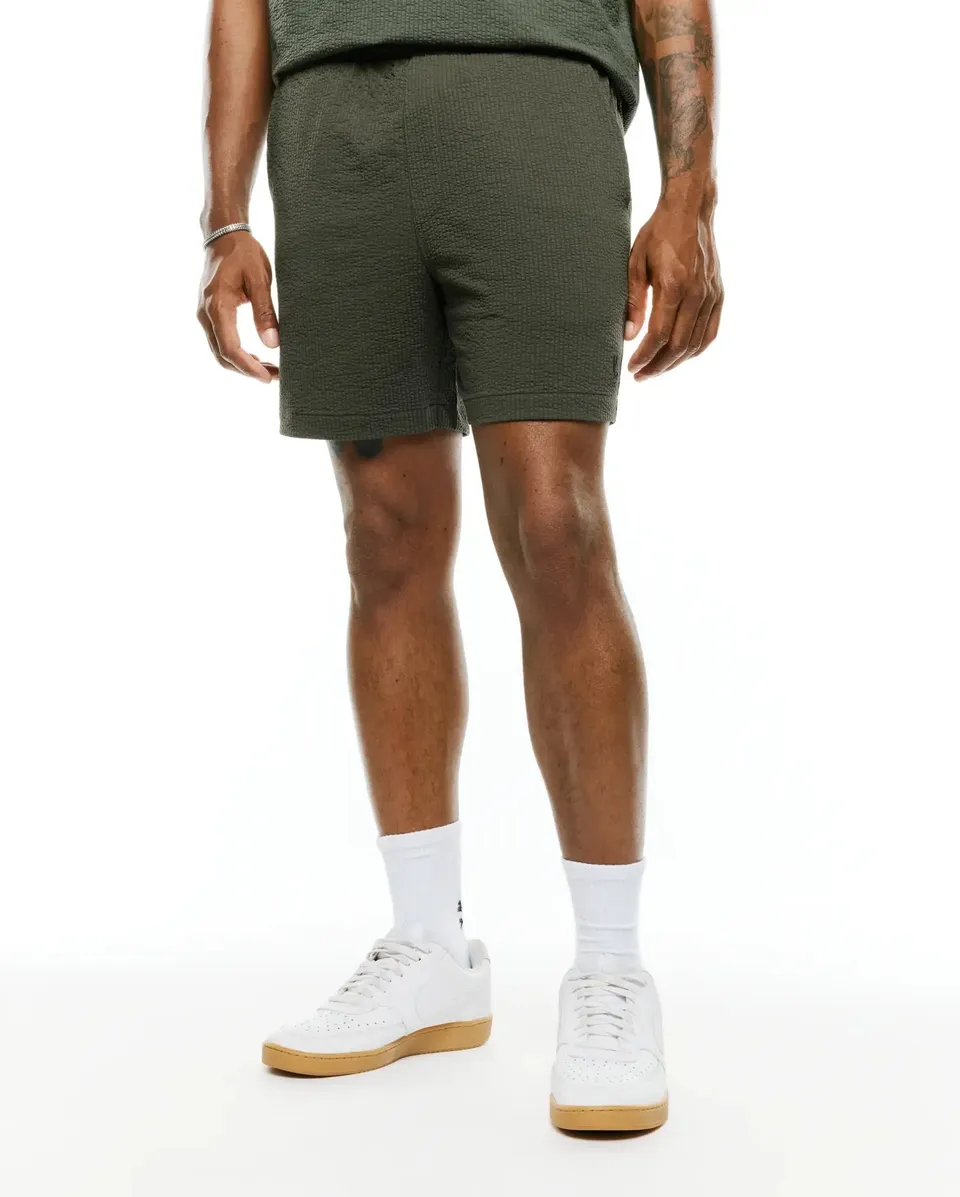 Psycho Bunny Men's Shorts Arlen Seersucker Short MB0700060 shorts verdi seersucker