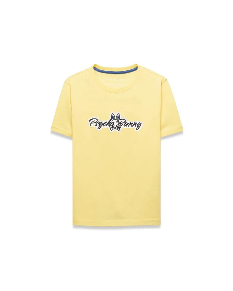 Psycho Bunny Kids Tees KIDS JAYDON GRAPHIC TEE - KT0200245 t-shirt bambini gialla