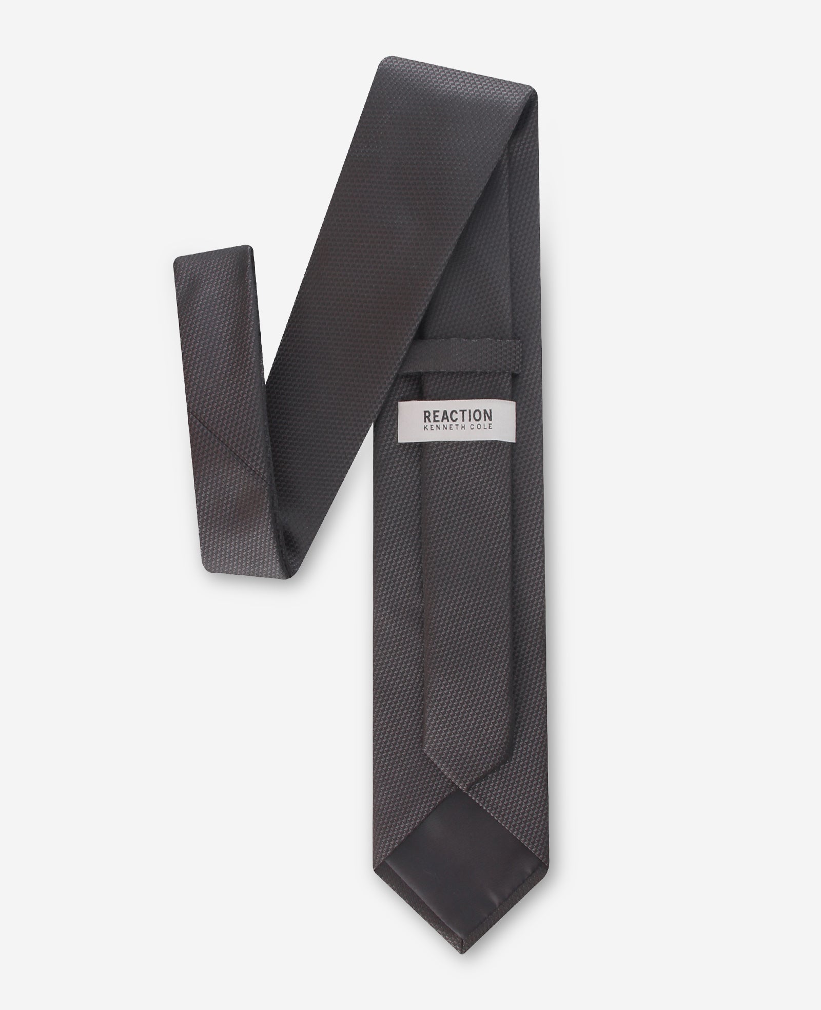 Kenneth Cole Reaction Belts, Wallets & Small Accessories Canal Solid Tie cravatta nera