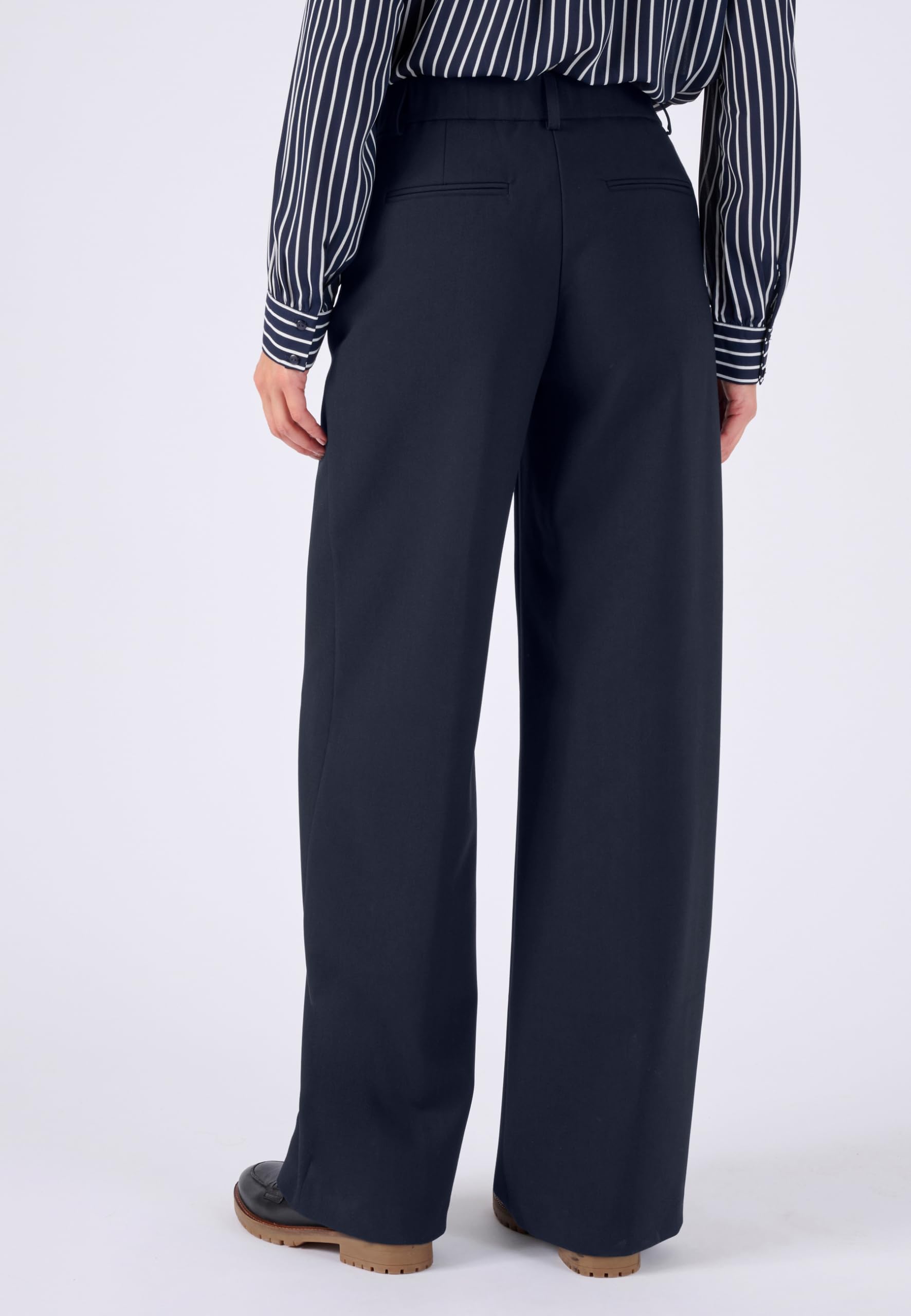 Damart Prêt-à-porter Pantaloni Large Effetto Ponte pantaloni navy taglie 44-56