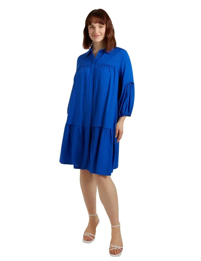 Fiorella Rubino Vestiti vestito a balze in viscosa LENZING ECOVERO taglia 50 Plus
