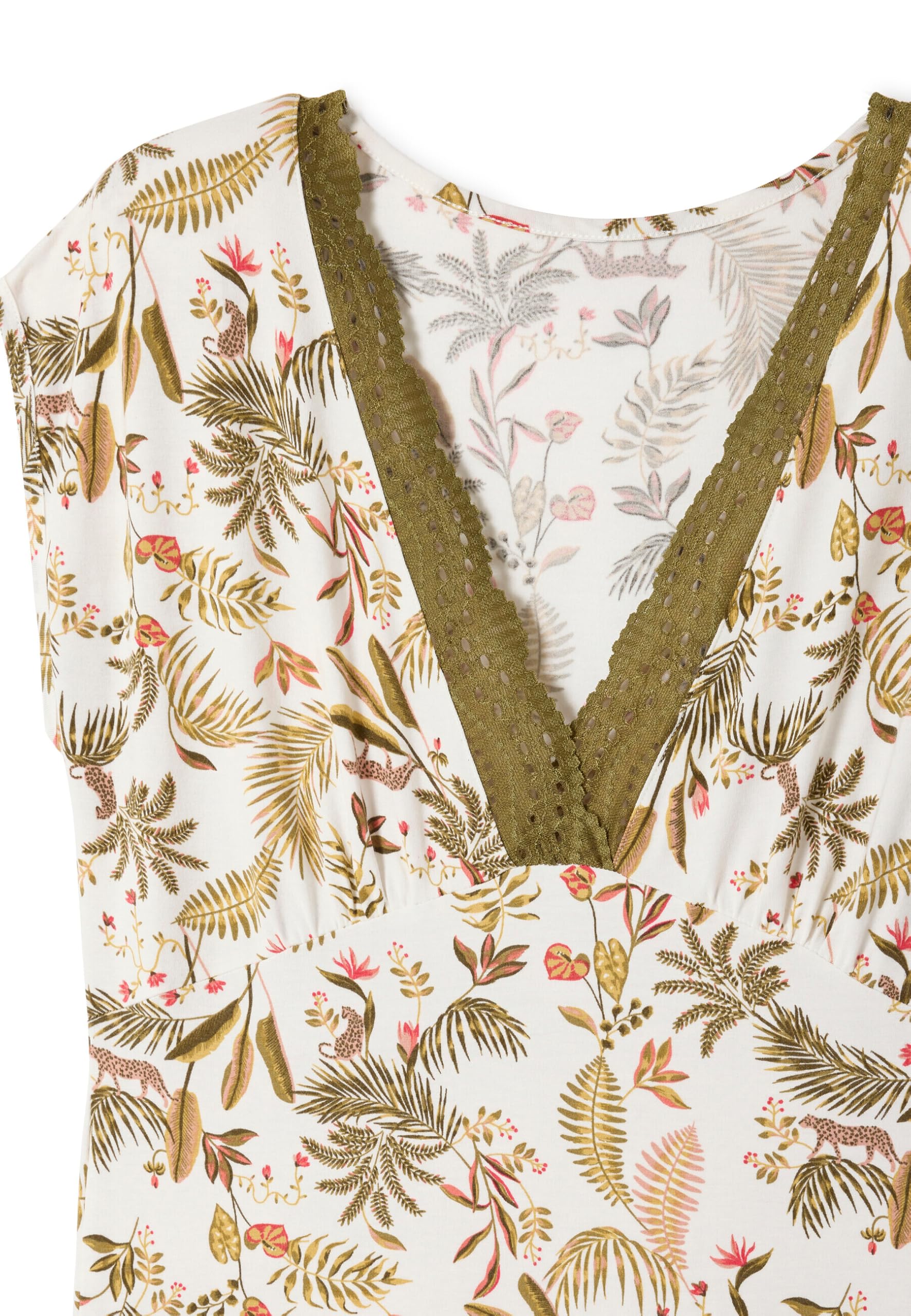 Damart Homewear Camicia Da Notte Collo Pizzo camicia da notte