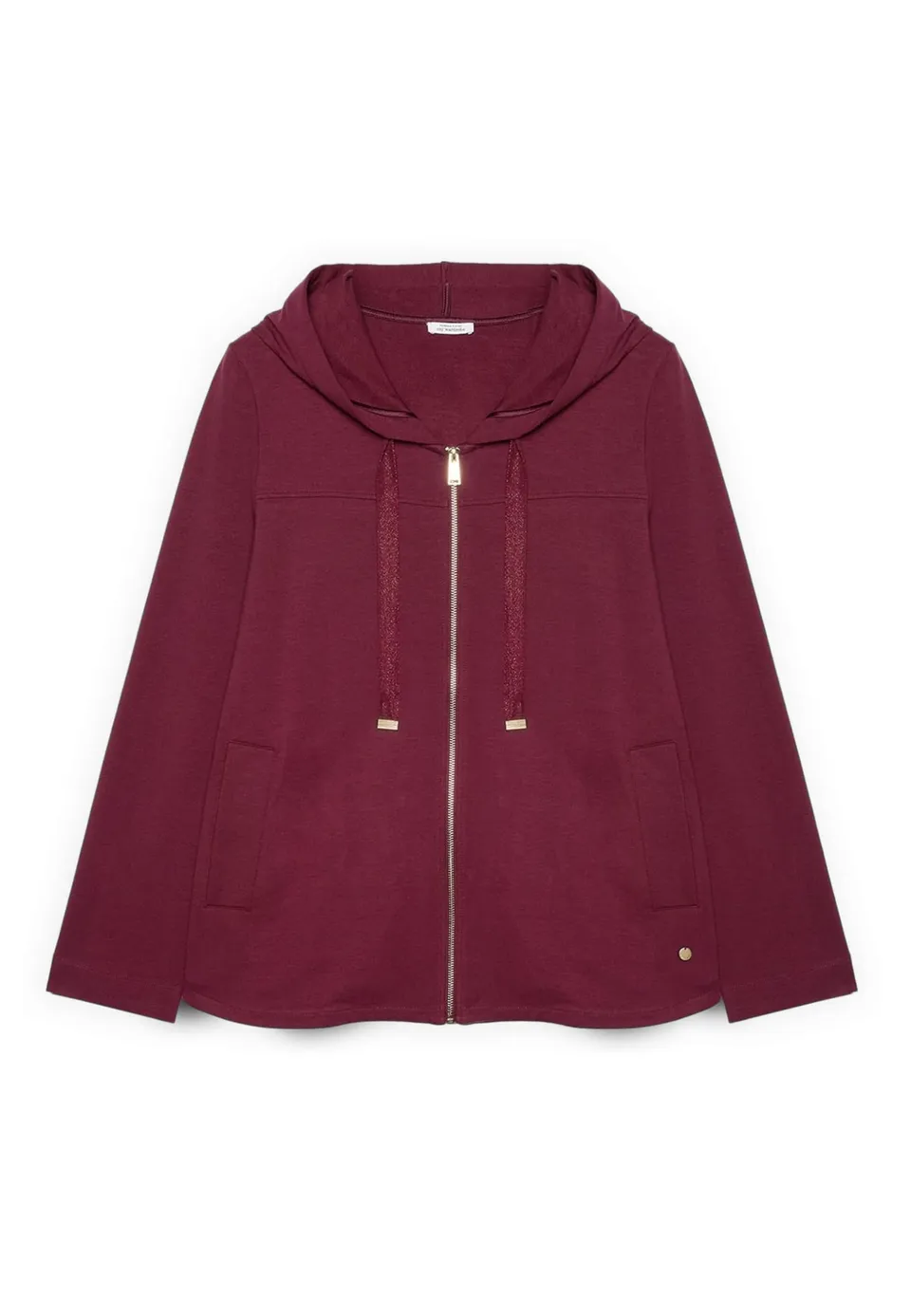 Fiorella Rubino Maglie e felpe Felpa con Cappuccio e Coulisse felpa XL Plus nera