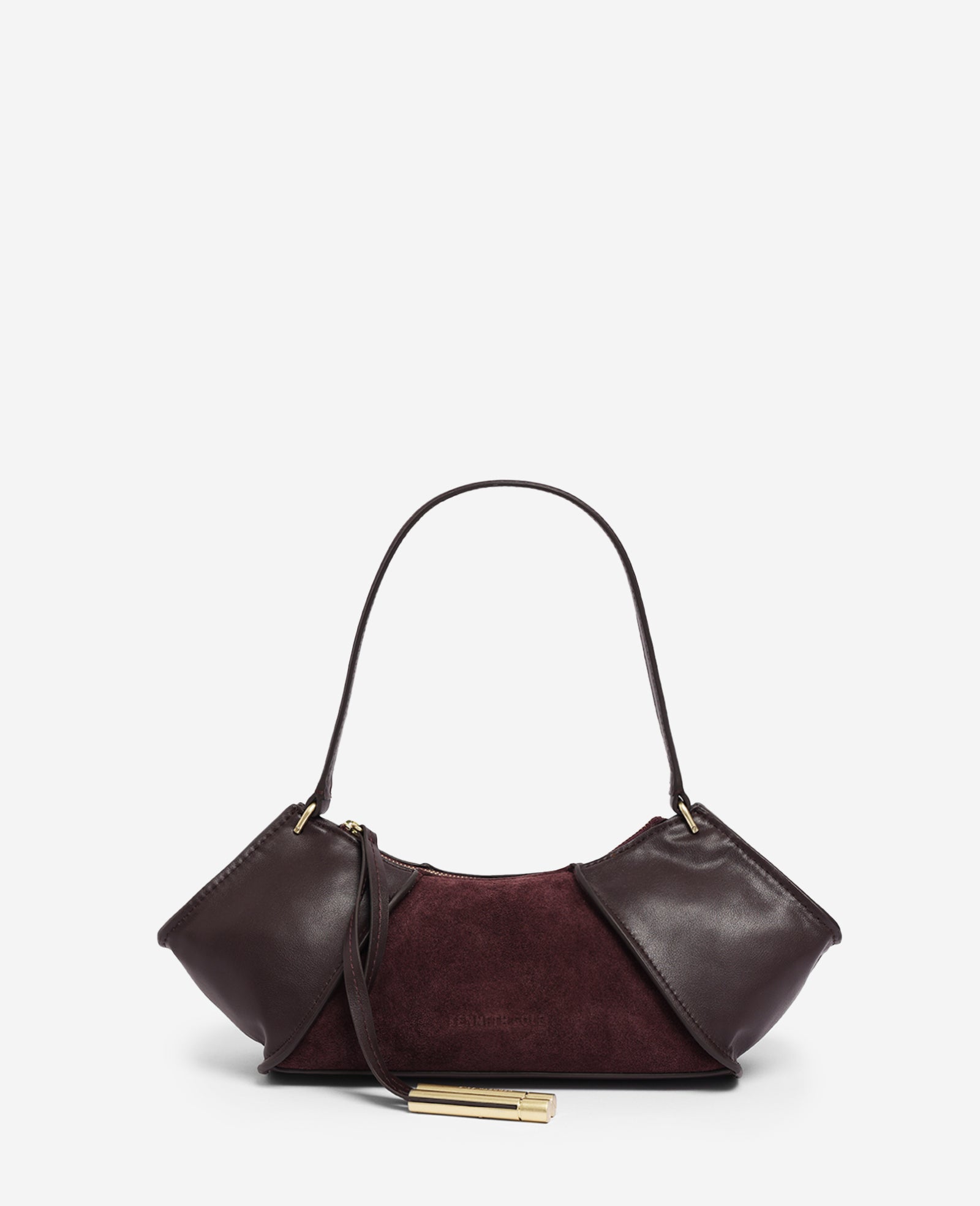 Kenneth Cole Reaction Bags Crosby Suede Shoulder Bag borsa a spalla prugna in pelle