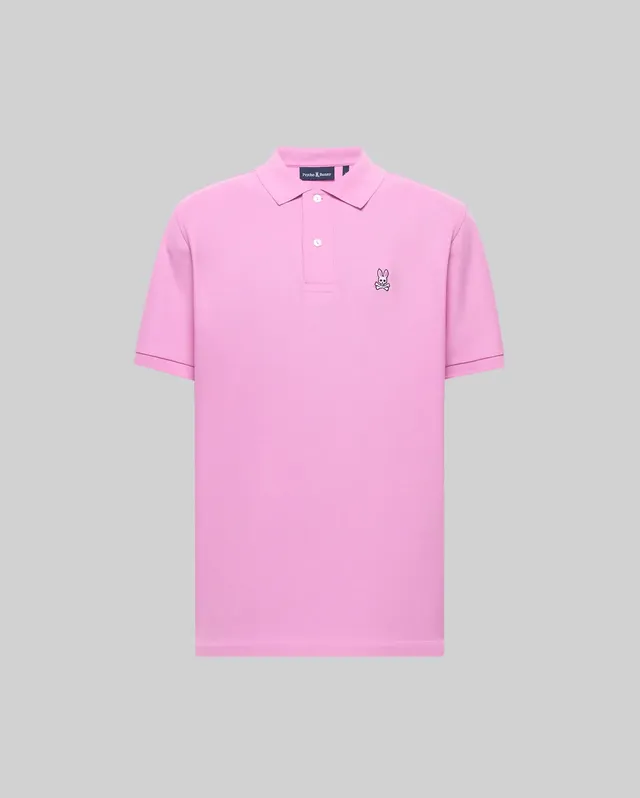 Psycho Bunny Men's Polos B6K001F200 polo Orchid 100% cotone Pima