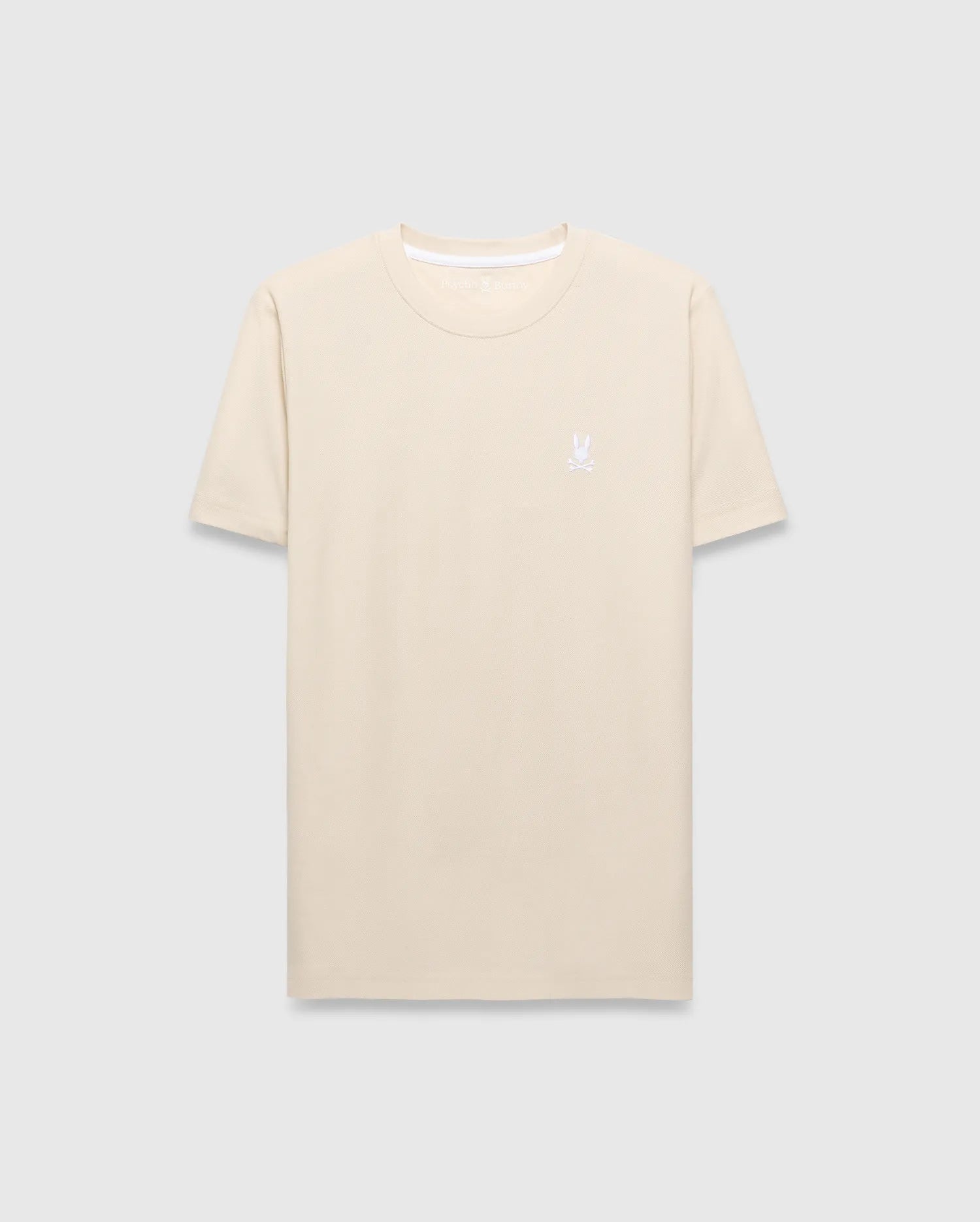 Psycho Bunny Men's Tees Taylor Pique Tee t-shirt beige Sandshell cotone Pima