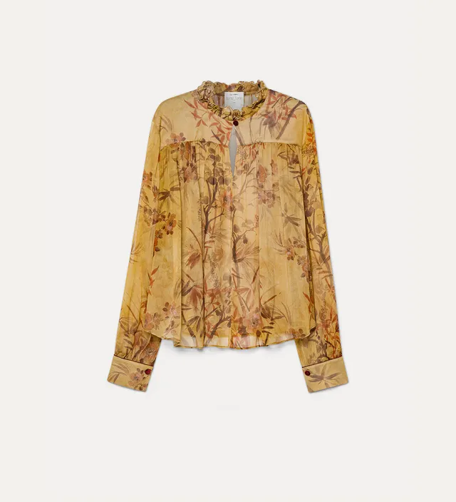 Forte camicie Le Bambou Secret Crepon Bohemian Shirt camicia heliodore