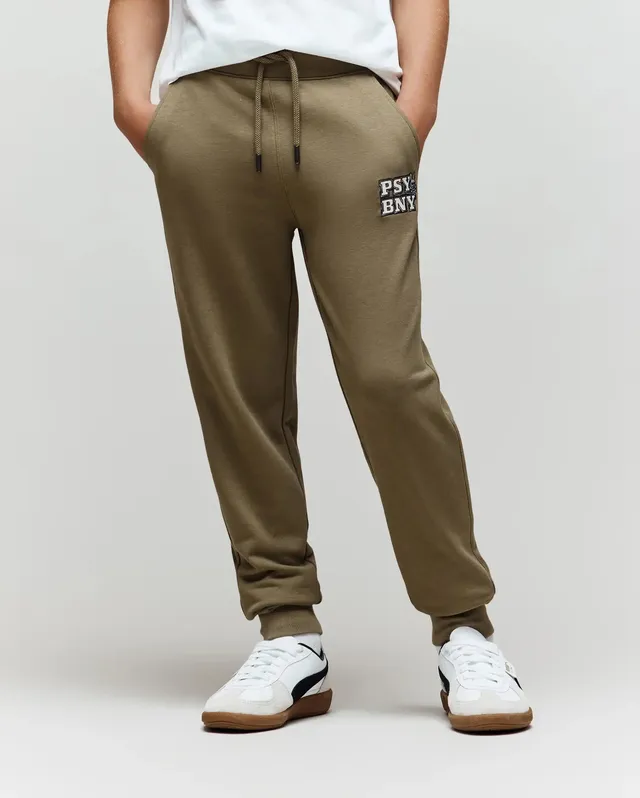 Psycho Bunny Kids Bottoms Wade Sweatpant pantaloni tuta verde dusky