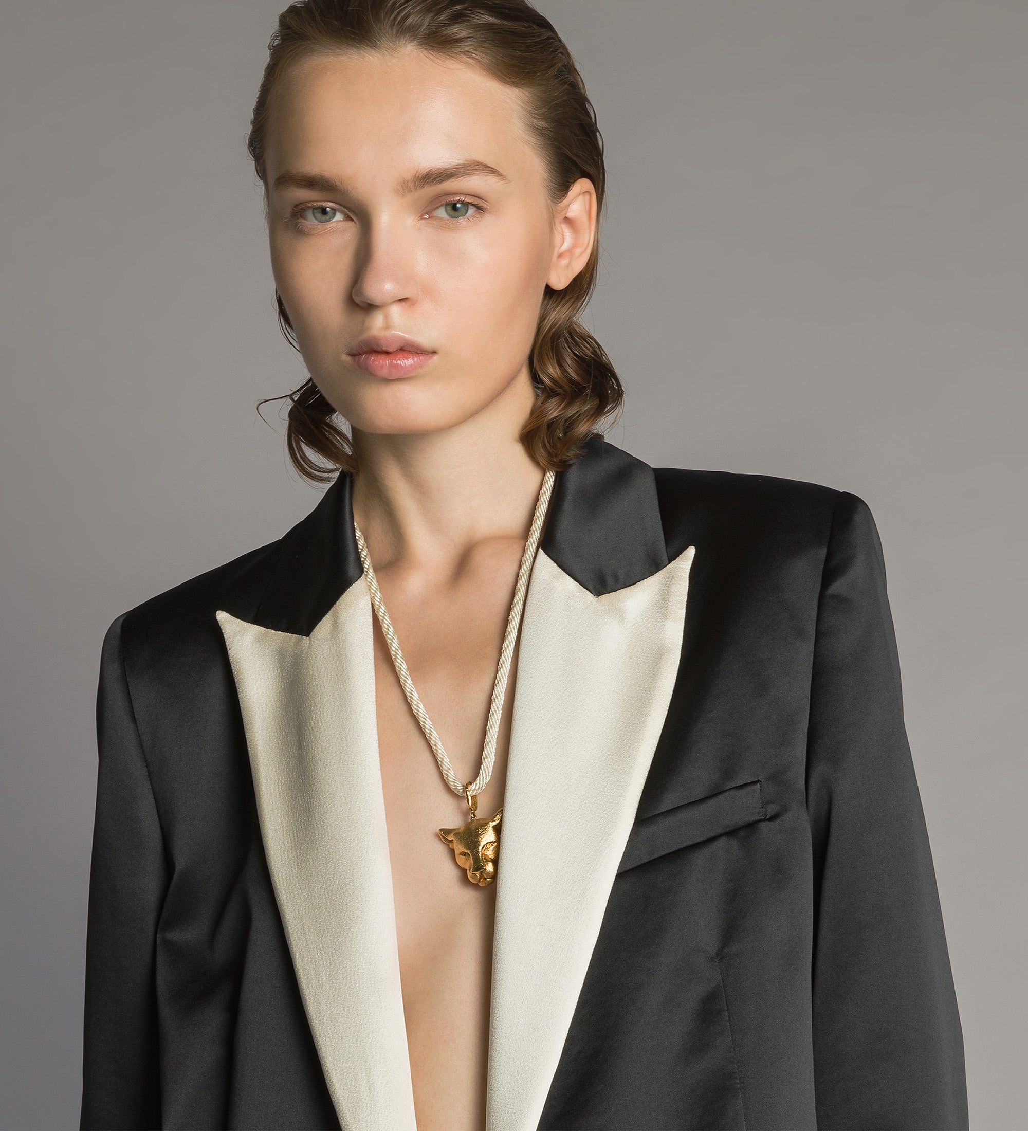 Forte giacche colourblock duchesse tuxedo jacket giacca nera
