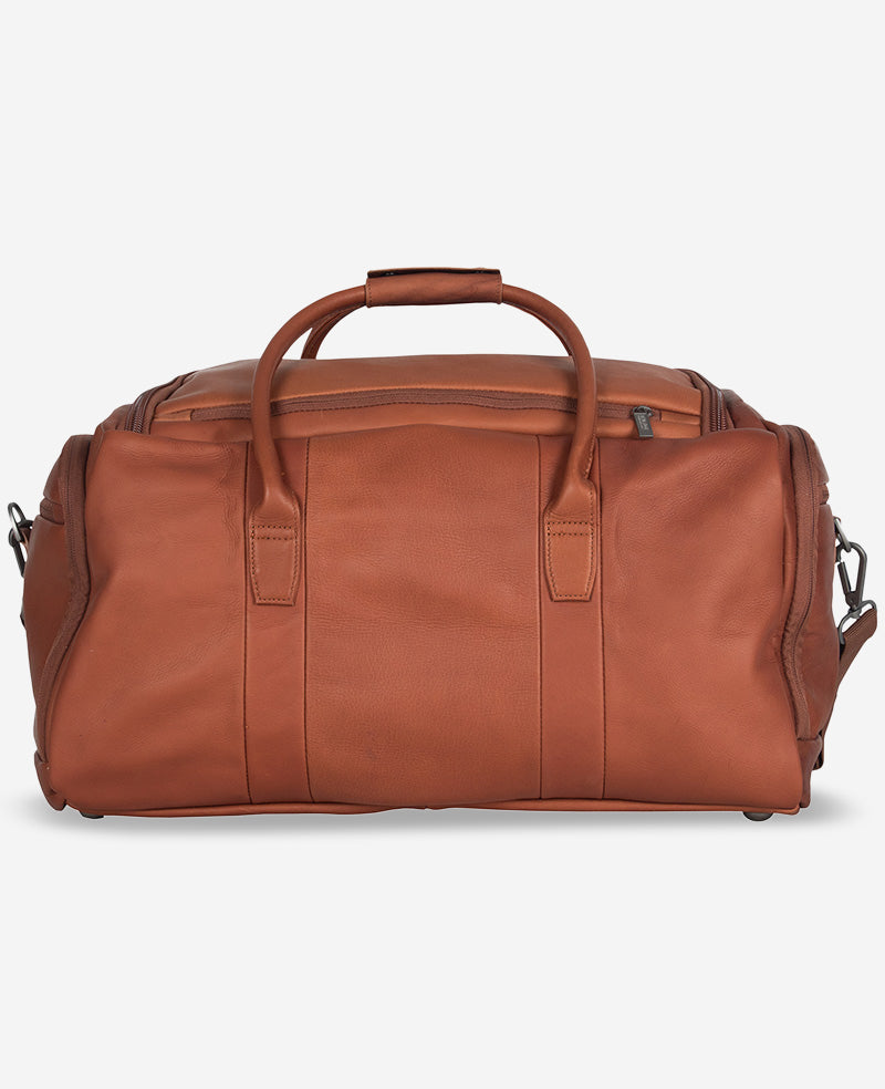 Kenneth Cole Reaction Luggage Colombian Leather borsone cognac pelle
