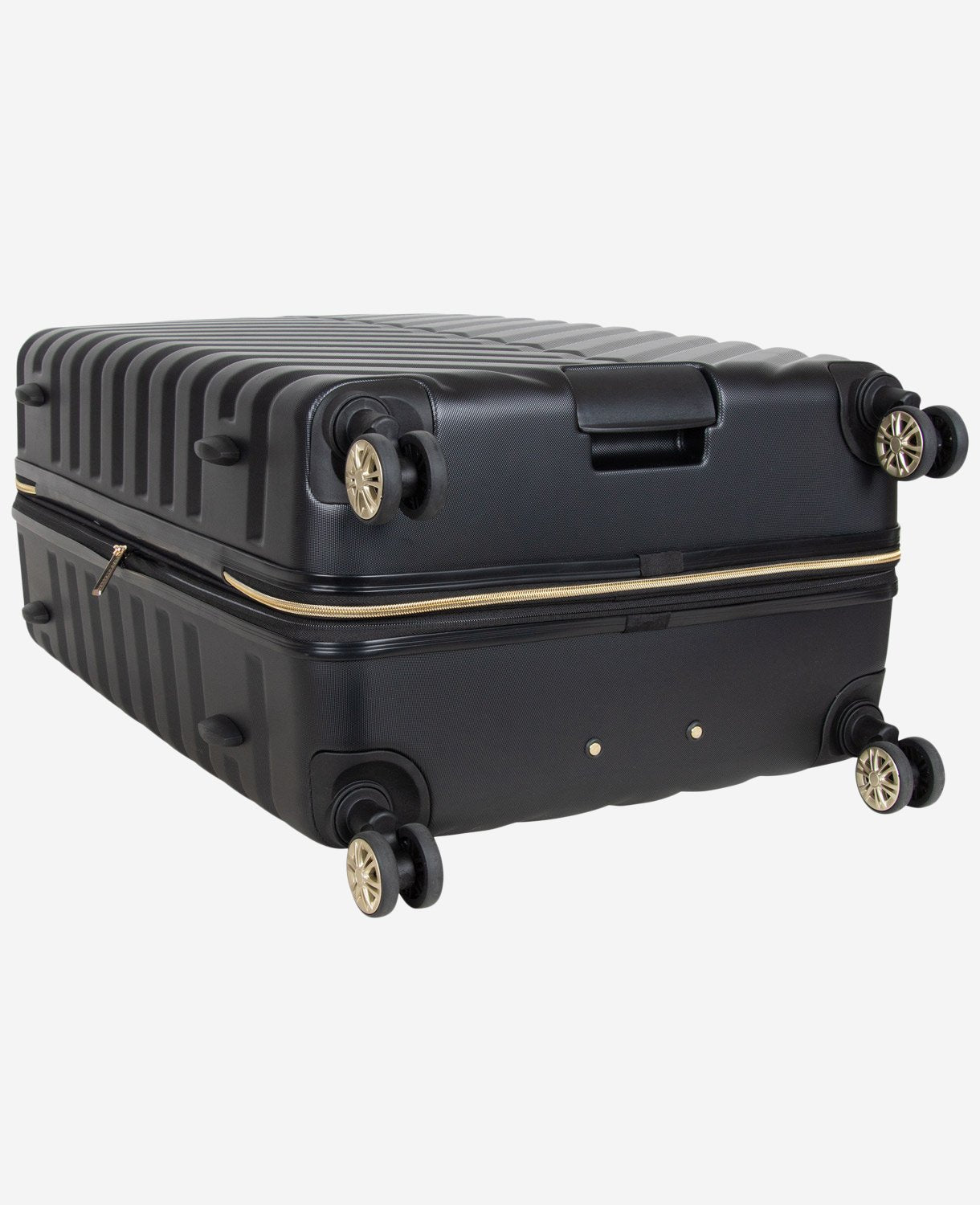 Kenneth Cole Reaction Luggage Madison Square Chevron Hard Side Expandable Suitcase valigia rigida nera bagaglio a mano