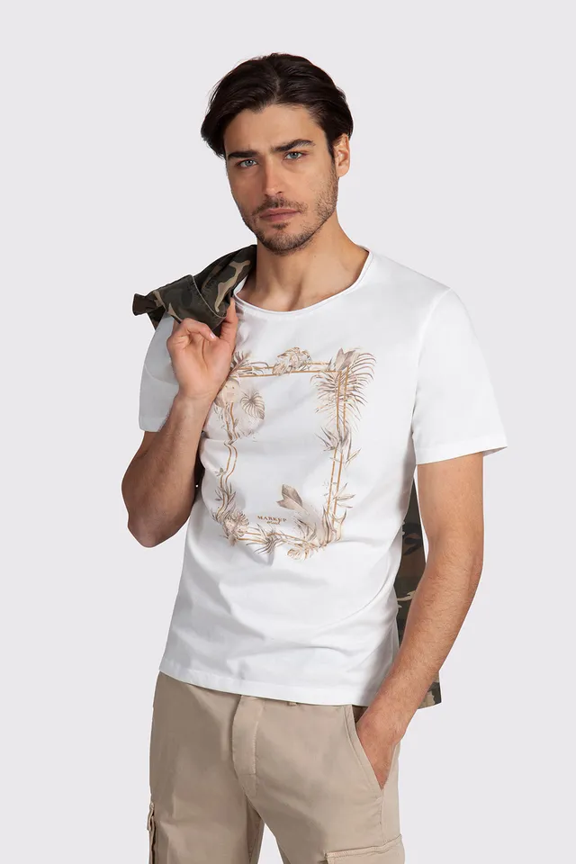Markup Uomo Felpe & T-shirt T-shirt stampa tropical