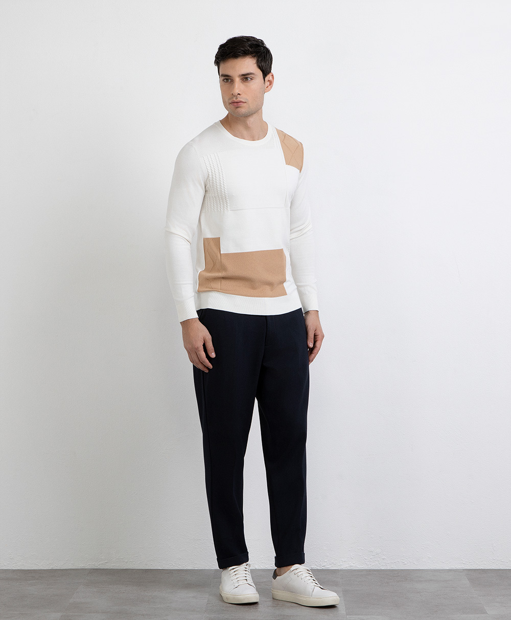 Markup Uomo Maglieria Girocollo patchwork viscosa