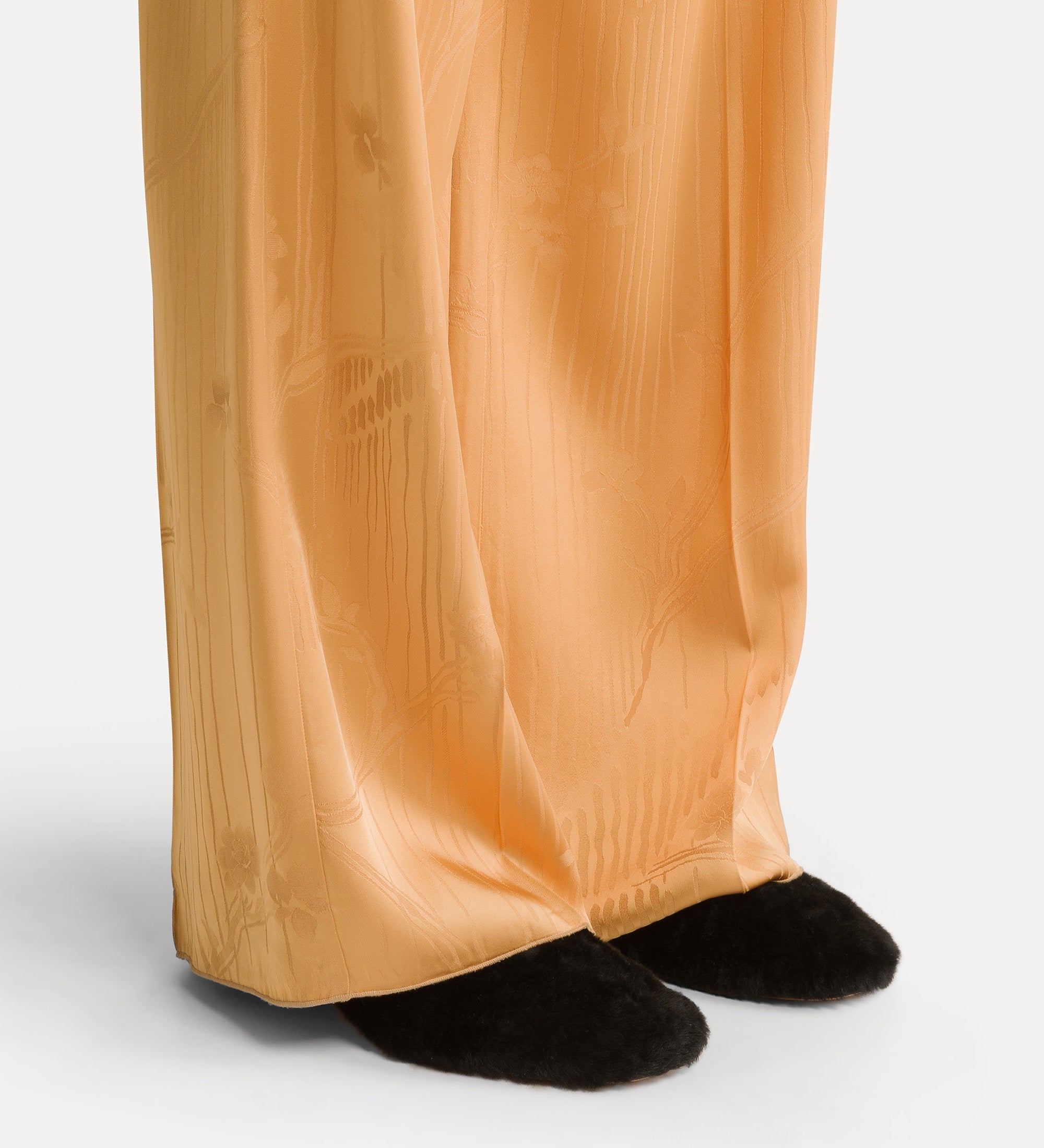Forte The Lotus pantaloni jacquard heliodore vita alta