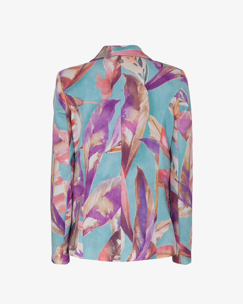 Markup Donna Tailleur & Blazer Blazer in bielastico stampa foglie