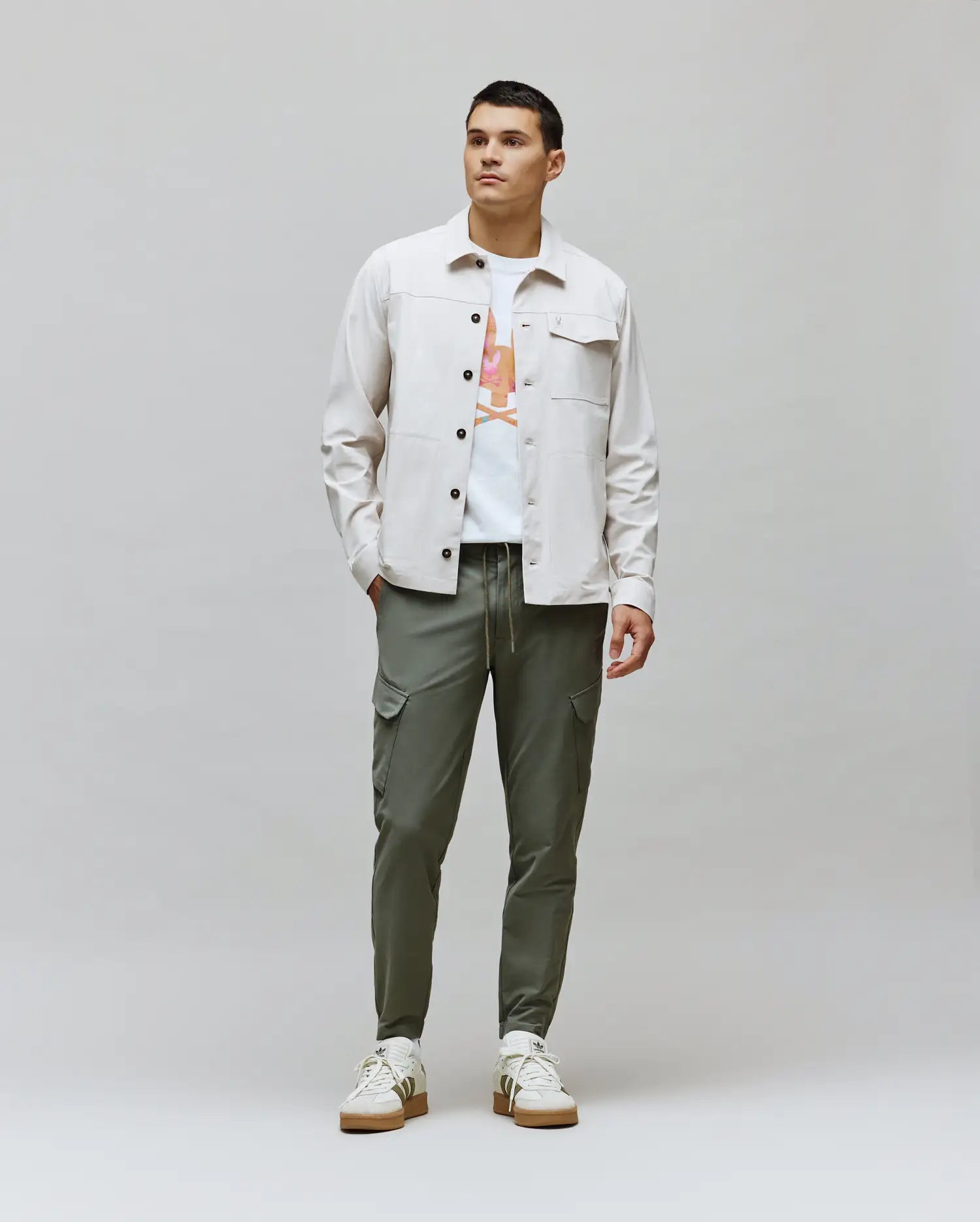 Psycho Bunny Men's Pants Luka Cargo Pant 28 1/2 L pantaloni cargo