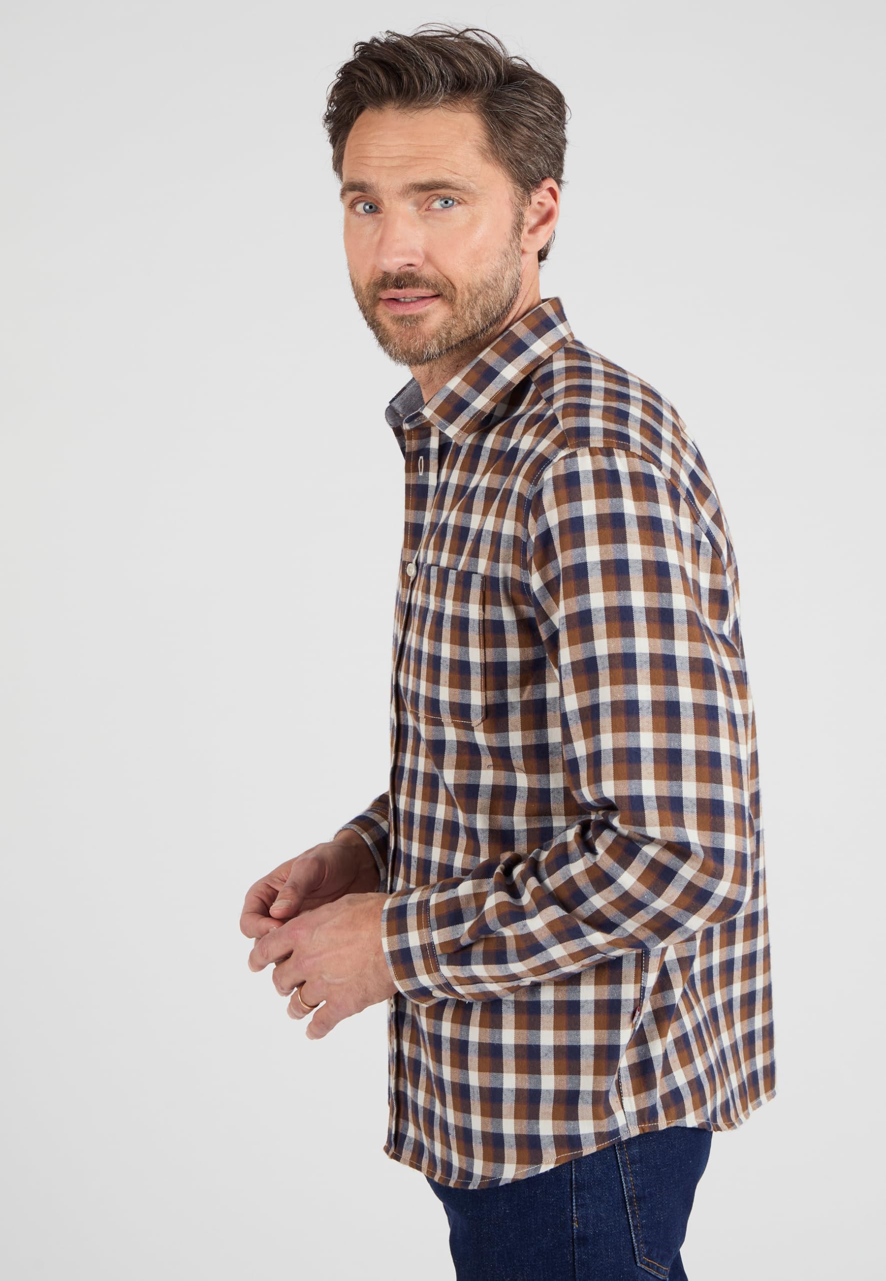 Damart Thermolactyl Camicia in flanella a quadri uomo 44