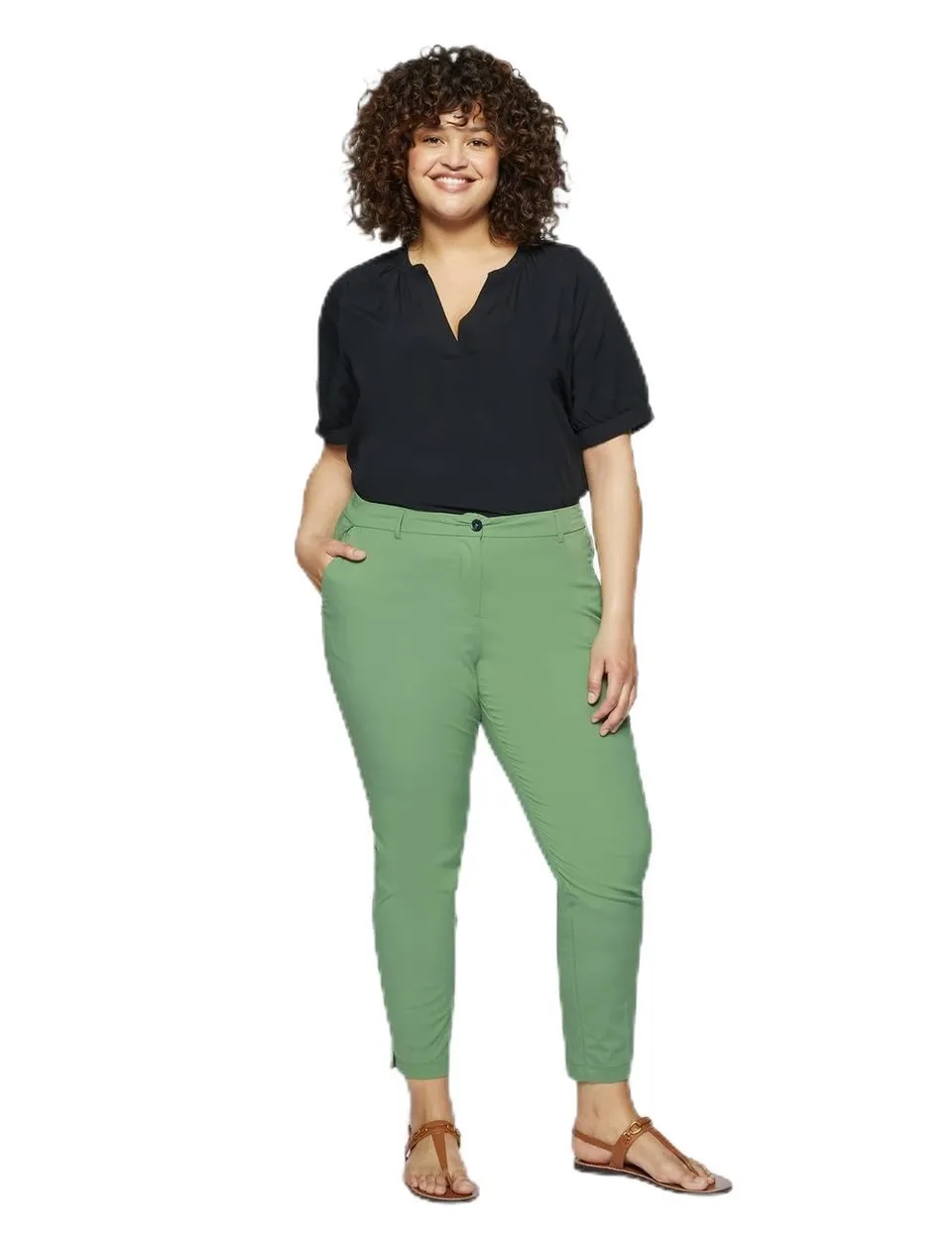 Fiorella Rubino Pantaloni Pantaloni Dritti Stretch pantaloni XL Plus