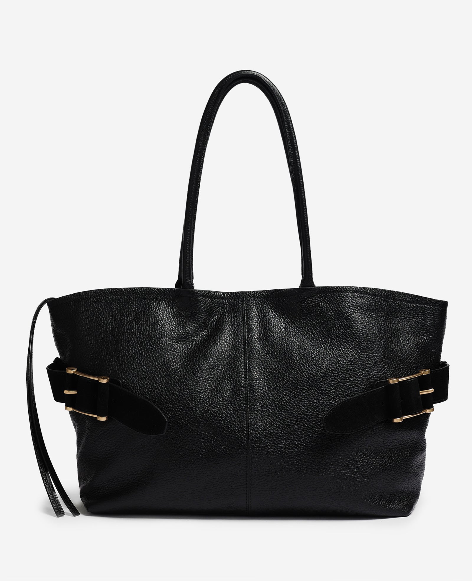 Kenneth Cole Reaction Bags Bowery Leather Tote borsa in pelle nera