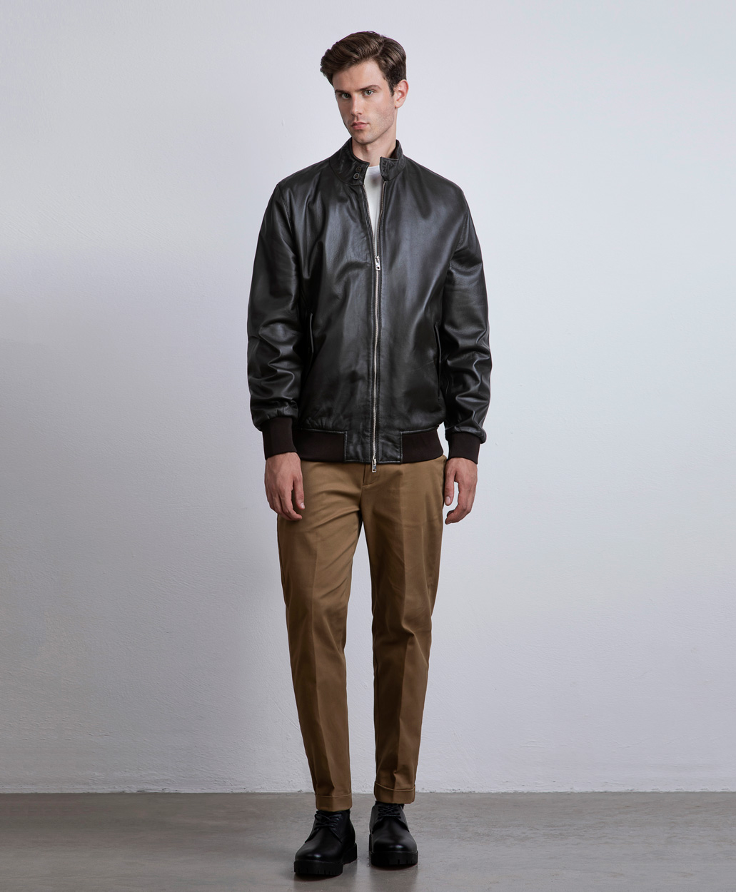Markup Uomo Giacche & Giubbotti Bomber lupetto vera pelle