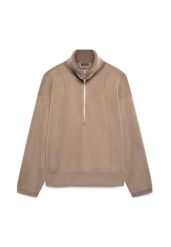 Fiorella Rubino Maglie e felpe Felpa Chiusa con Colletto Alto e Zip felpa XS Plus over