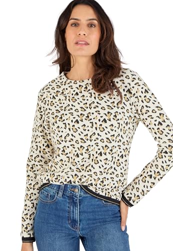 Damart Prêt-à-porter felpa jacquard stampa animalier donna 38-40