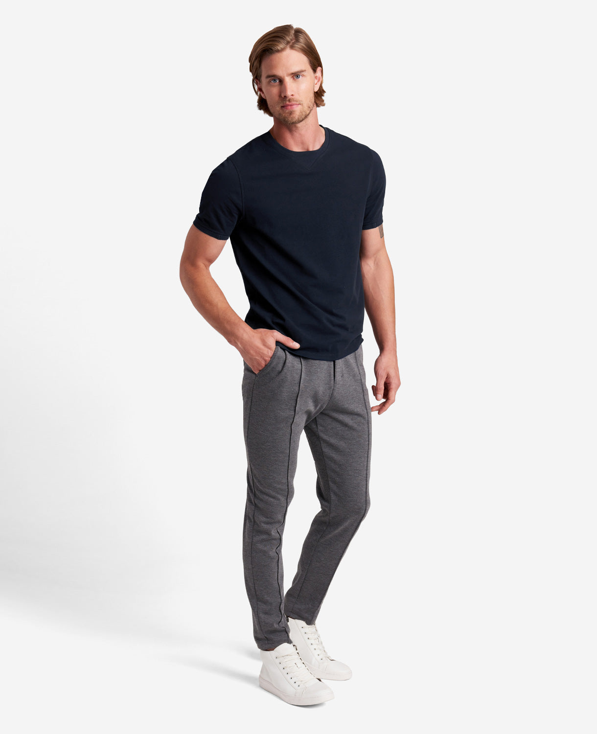 Kenneth Cole Reaction Clothing Relaxed Fit T-Shirt maglietta blu uomo S-XXL cotone