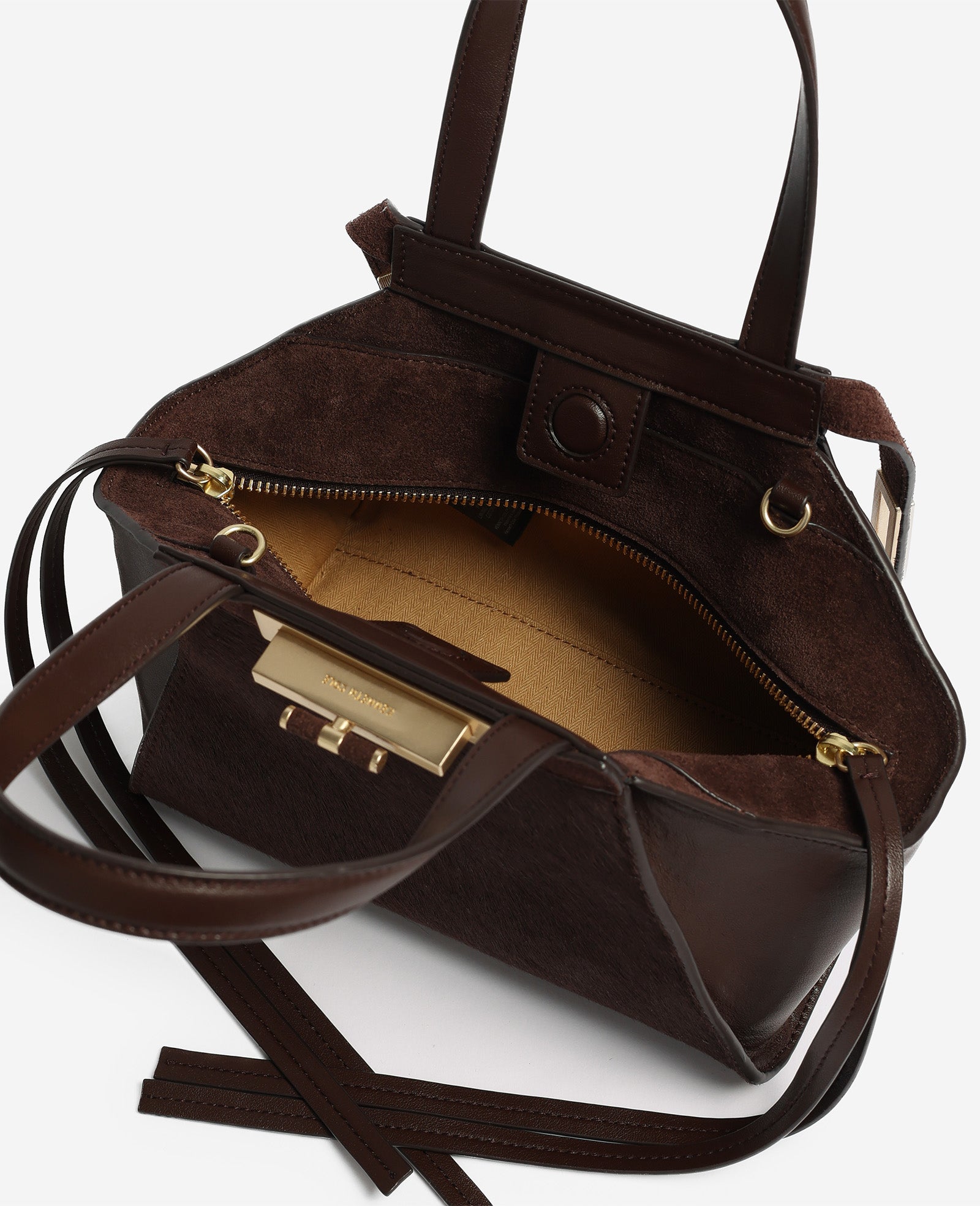 Kenneth Cole Reaction Bags Crosby Small Satchel borsa cioccolato