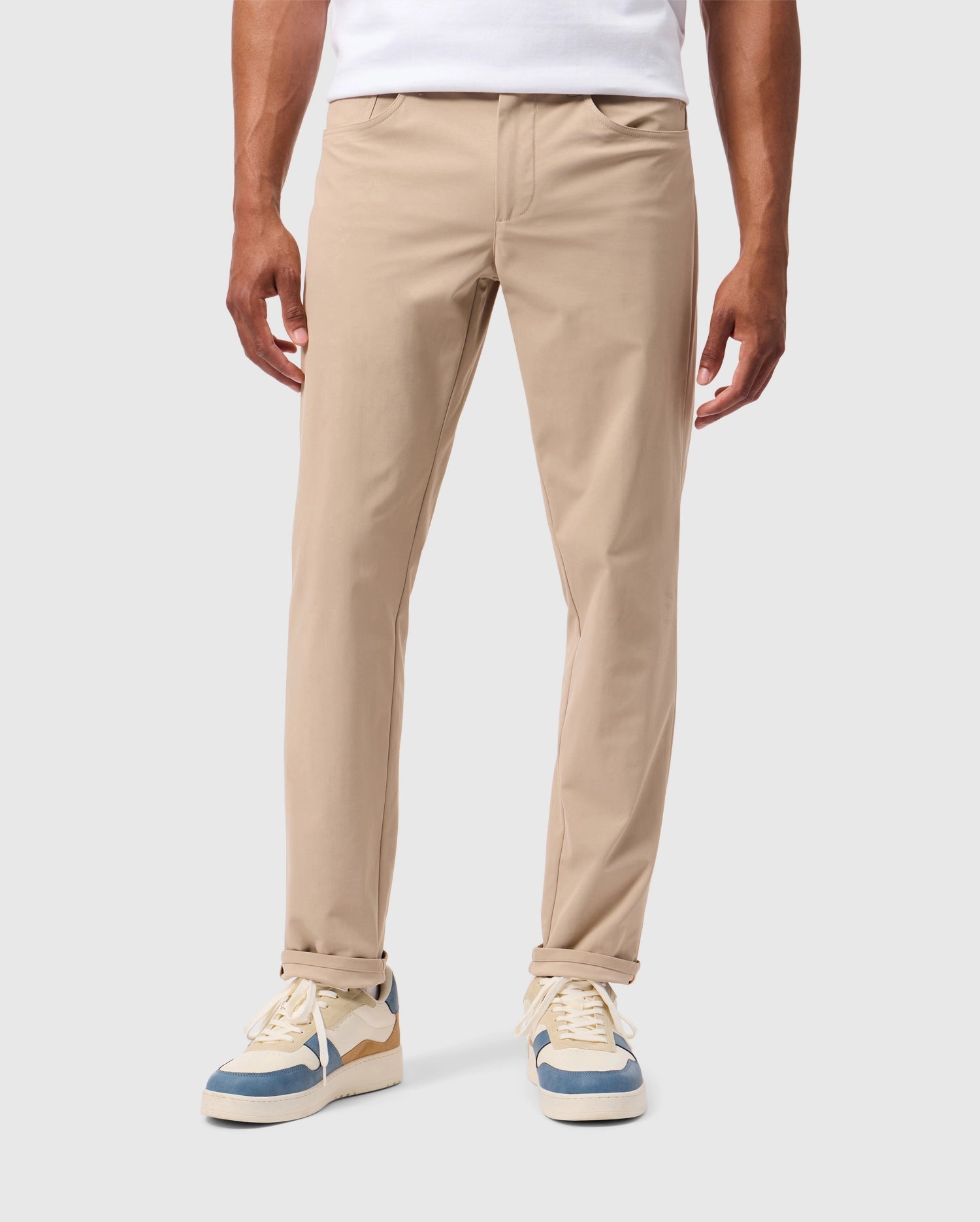 Psycho Bunny Men's Pants Maverick 10K Step Pant pantaloni 31½" stone stretch