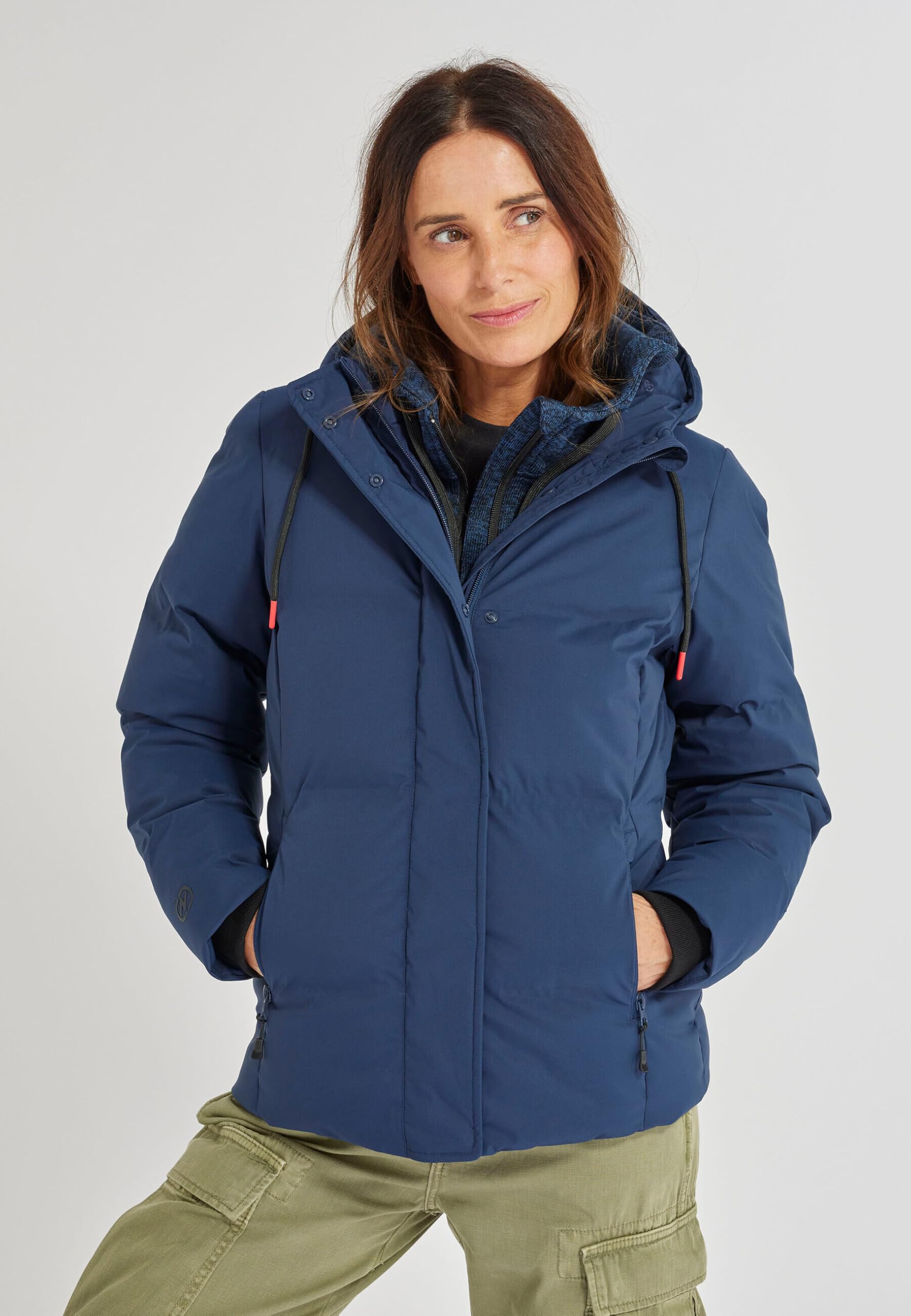 Damart Prêt-à-porter Piumino termico da donna con cappuccio XS
