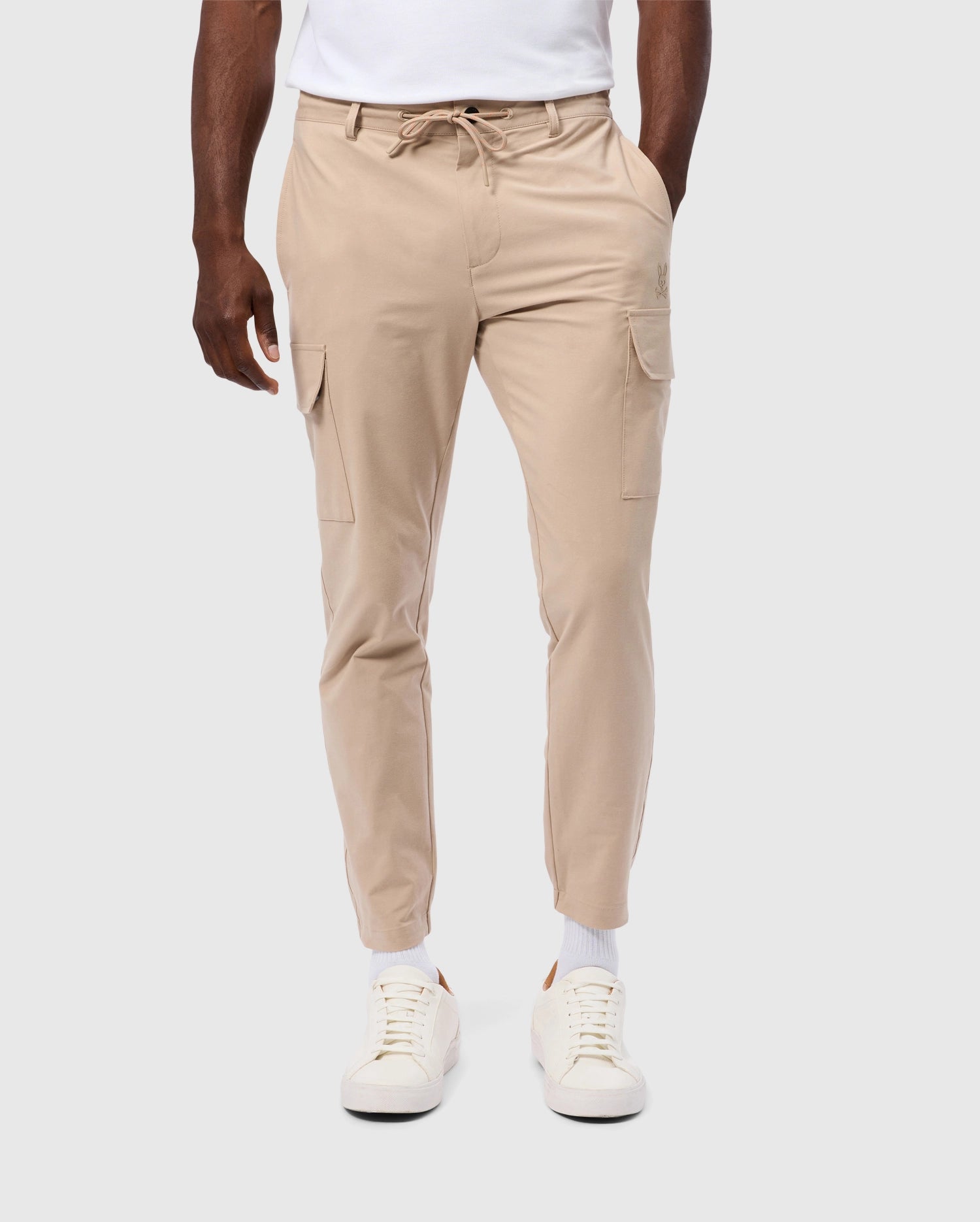 Psycho Bunny Men's Pants MENS LLOYD CARGO JOGGER 29 1/2 L B6P159B200 jogger 29 stone