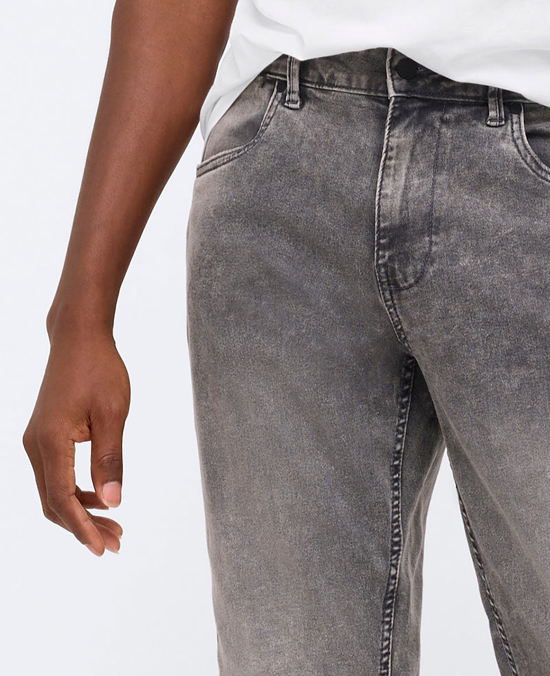 Kenneth Cole Reaction Clothing Athletic-Fit Recycled Stretch Denim Jean jeans grigio acid wash