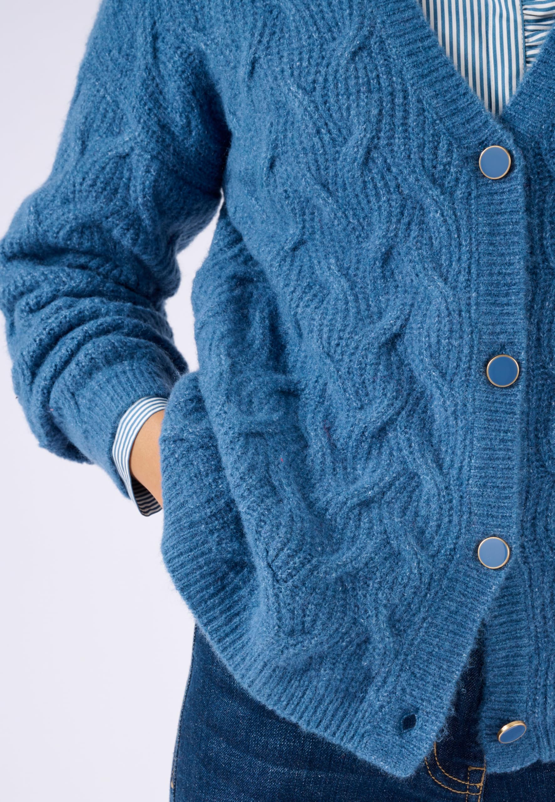 Damart Thermolactyl Twisted gilet donna blu taglia 34/36