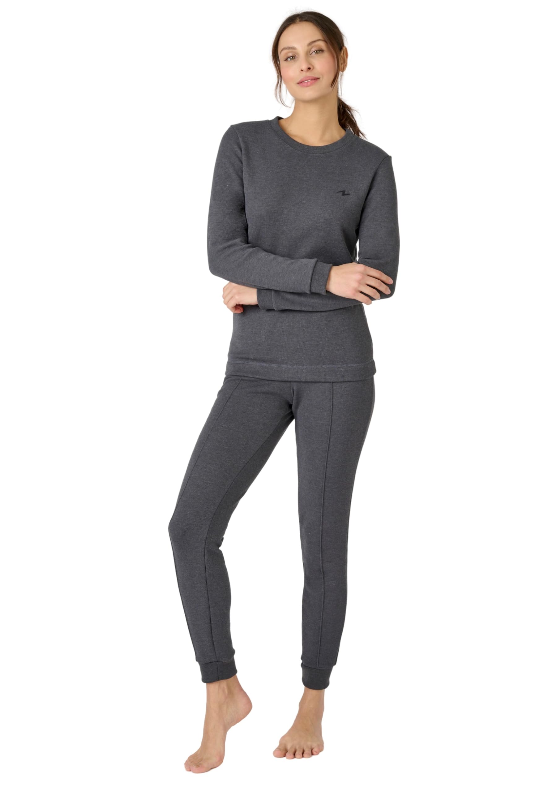 Damart Thermolactyl Sensitive Maglietta Thermolactyl Sensitive in pile da donna grigio XS calore 5