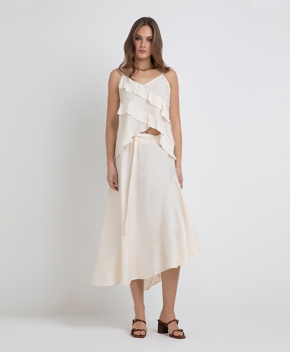 Markup Donna Camicie & Bluse Top in viscosa con rouches