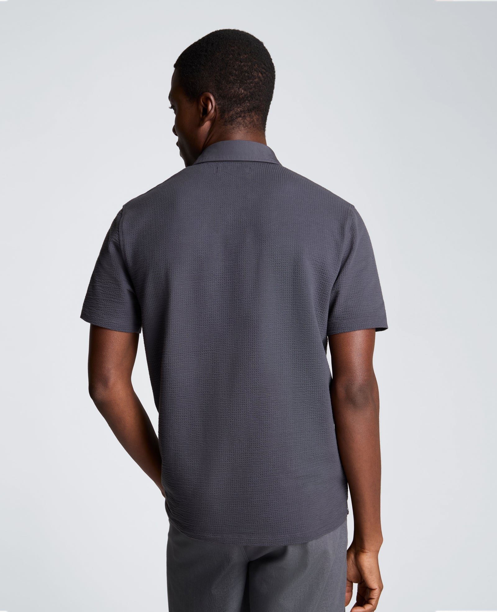 Kenneth Cole Reaction Mixed Media polo grigia, cotone elasticizzato