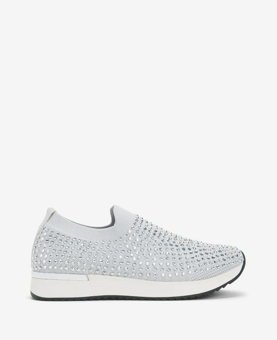 Kenneth Cole Reaction Shoes REACTION The Cameron Jewel Jogger sneaker slip-on grigia
