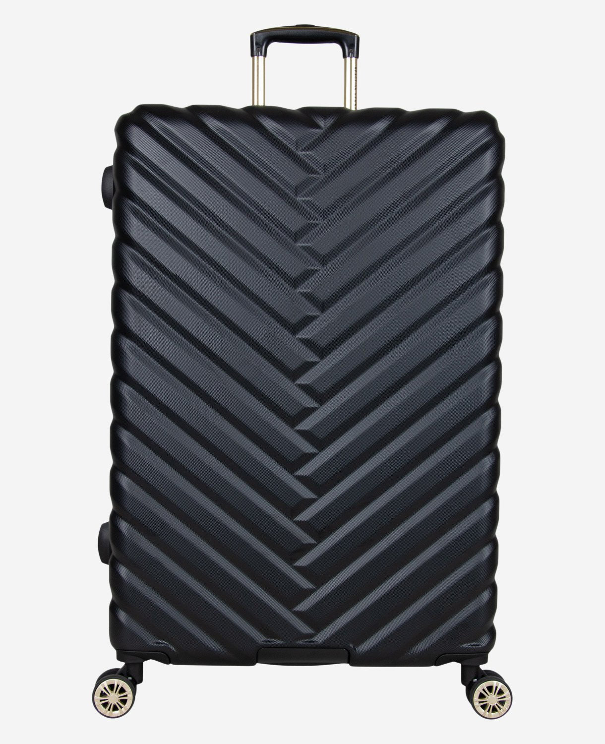 Kenneth Cole Reaction Luggage Madison Square Chevron Hard Side Expandable Suitcase valigia rigida nera bagaglio a mano
